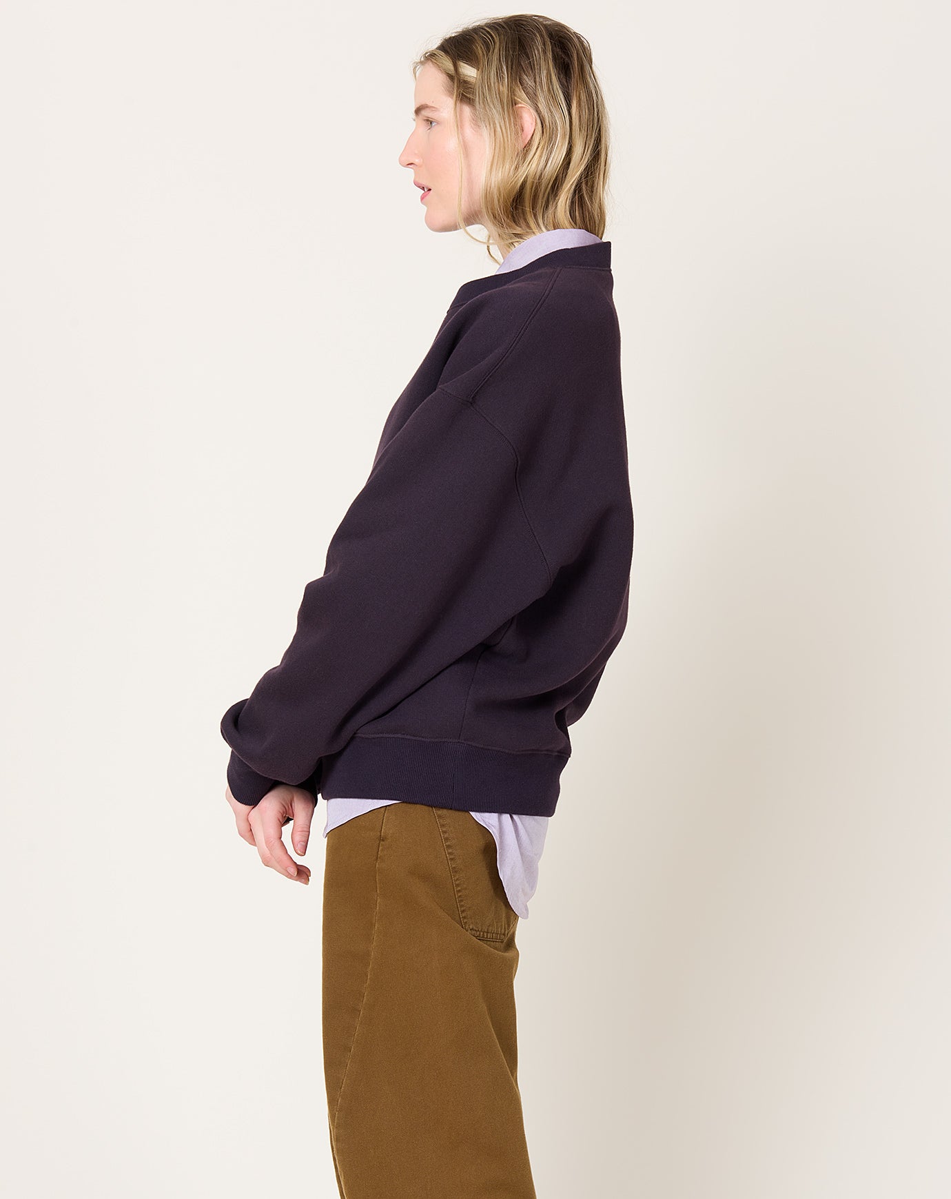 6397 Deb Sweatshirt in Deep Purple