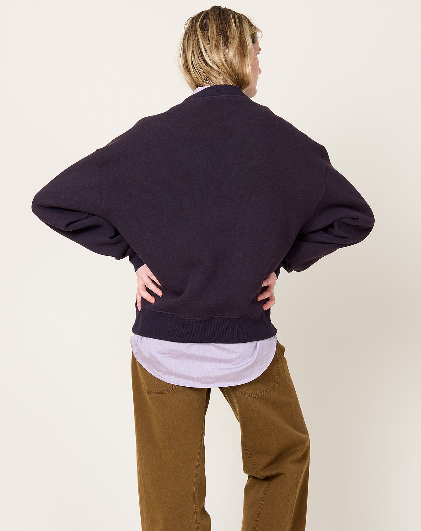 6397 Deb Sweatshirt in Deep Purple
