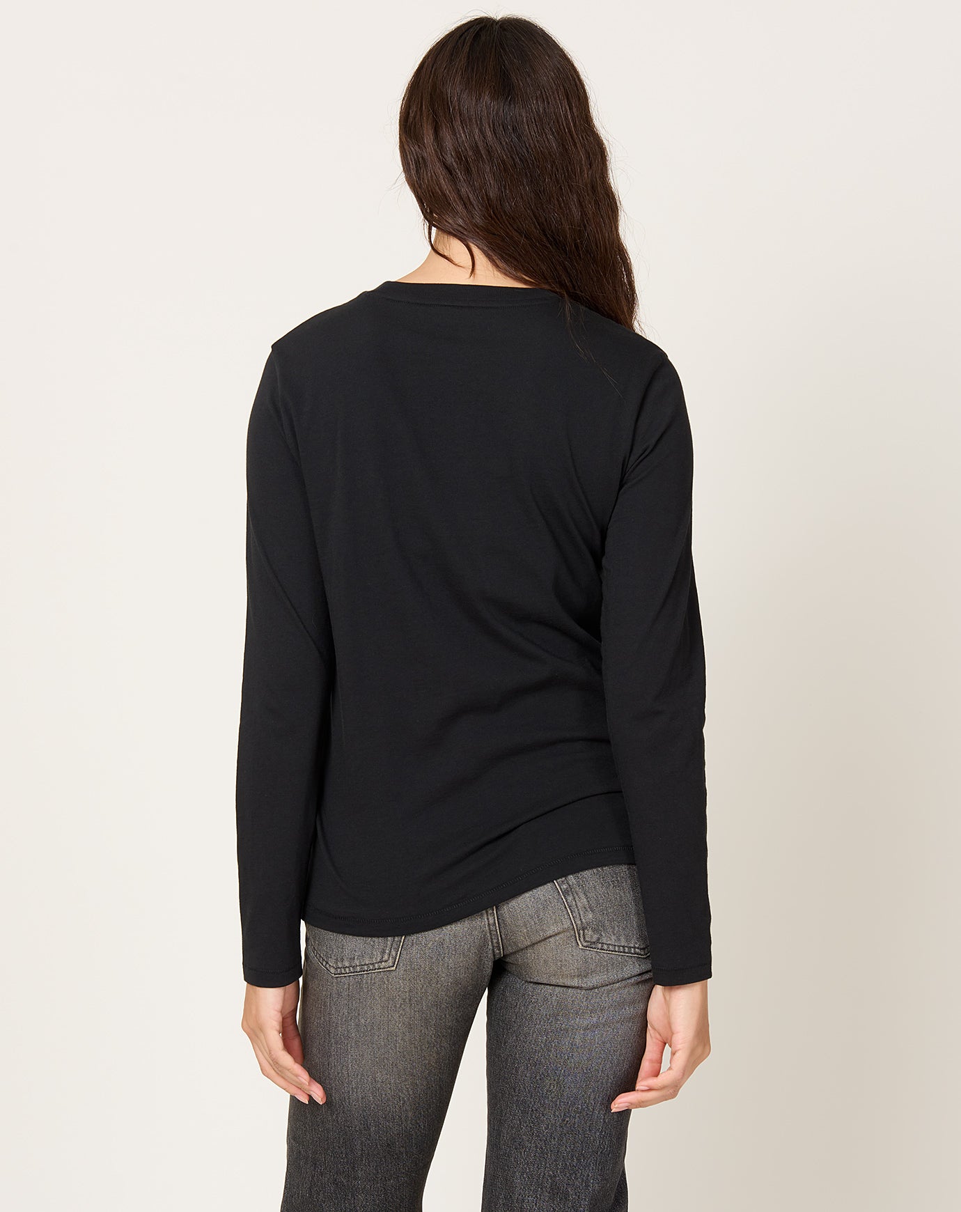 6397 L/S Mini Boy T in Jet Black