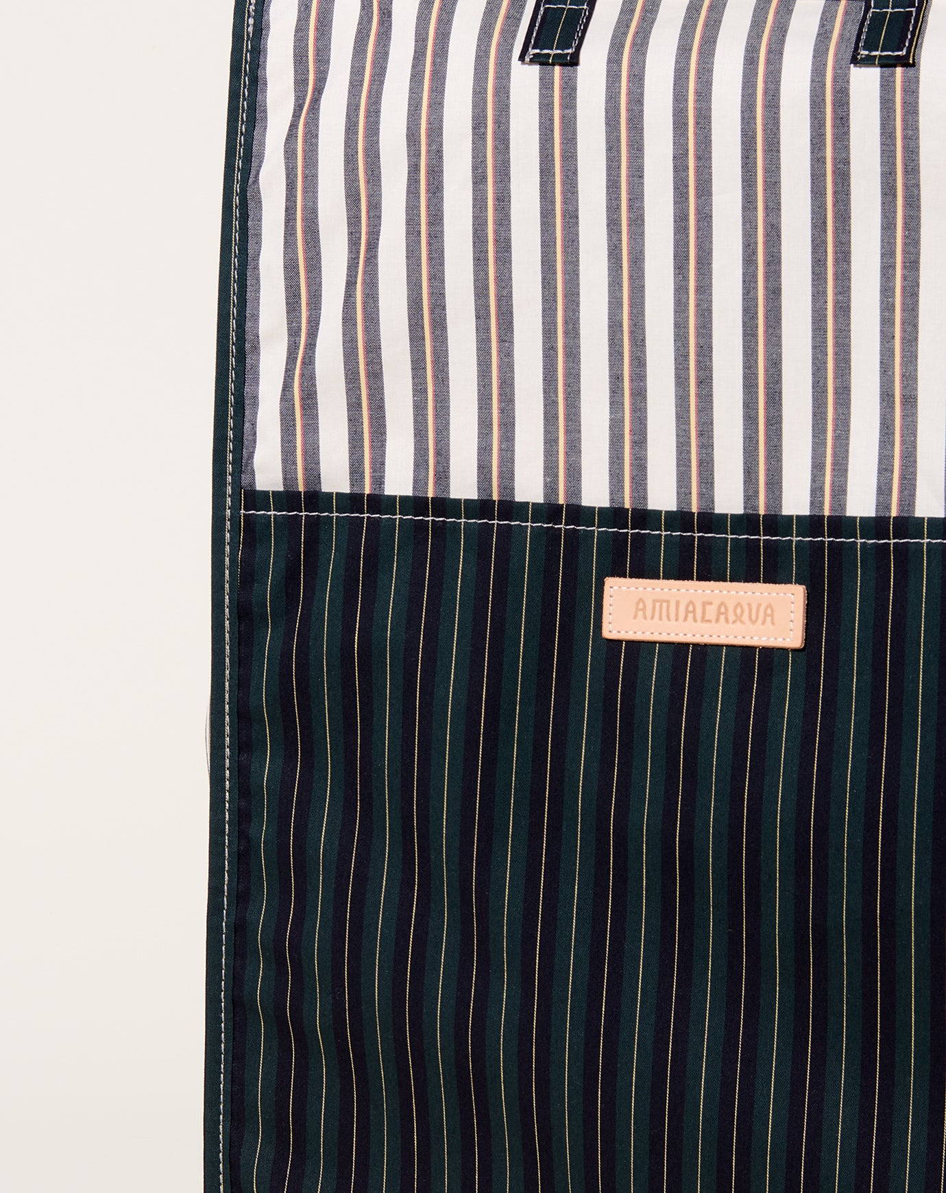 Amiacalva Easy Bag L in Navy Stripe