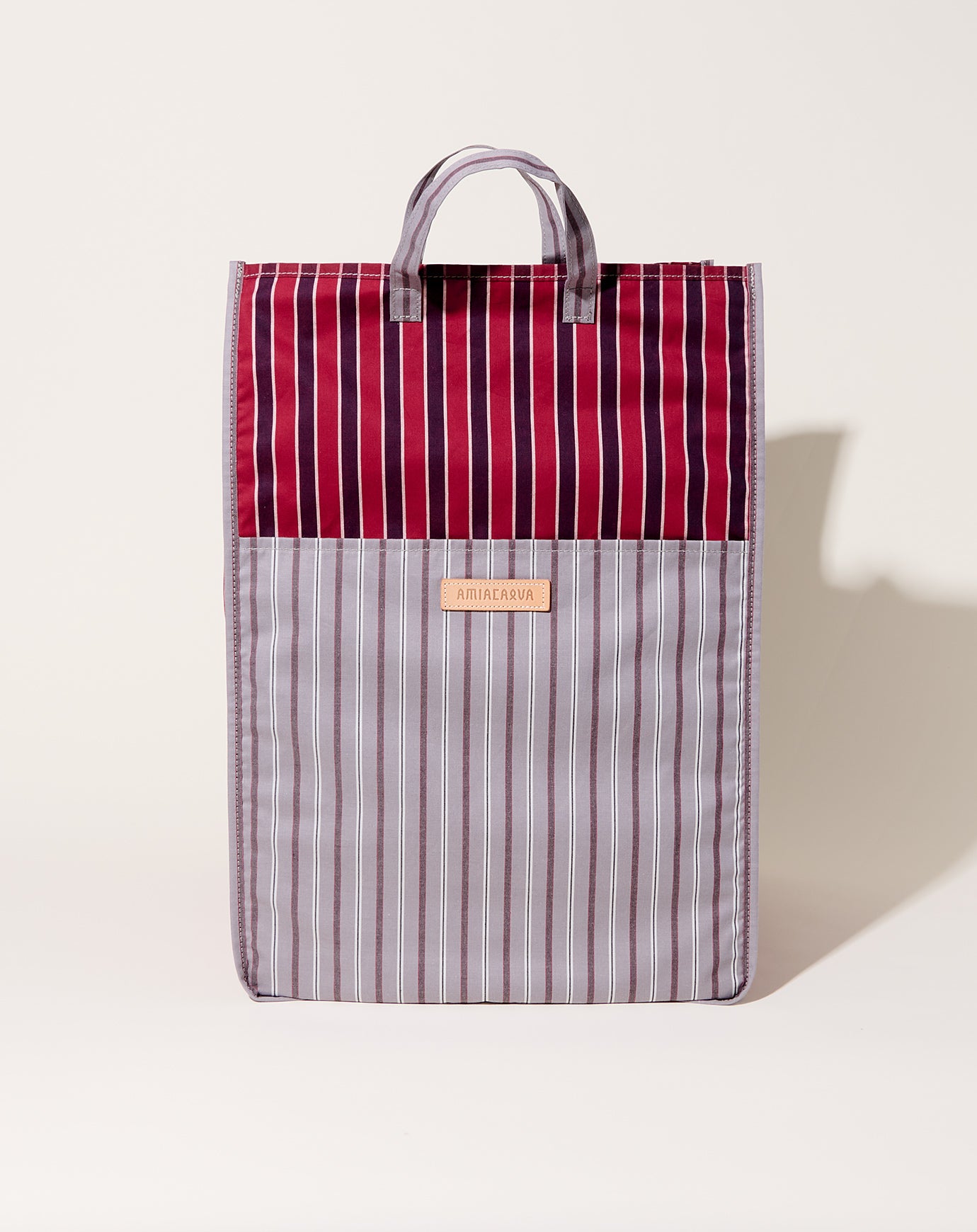 Amiacalva Easy Bag L in Red Stripe