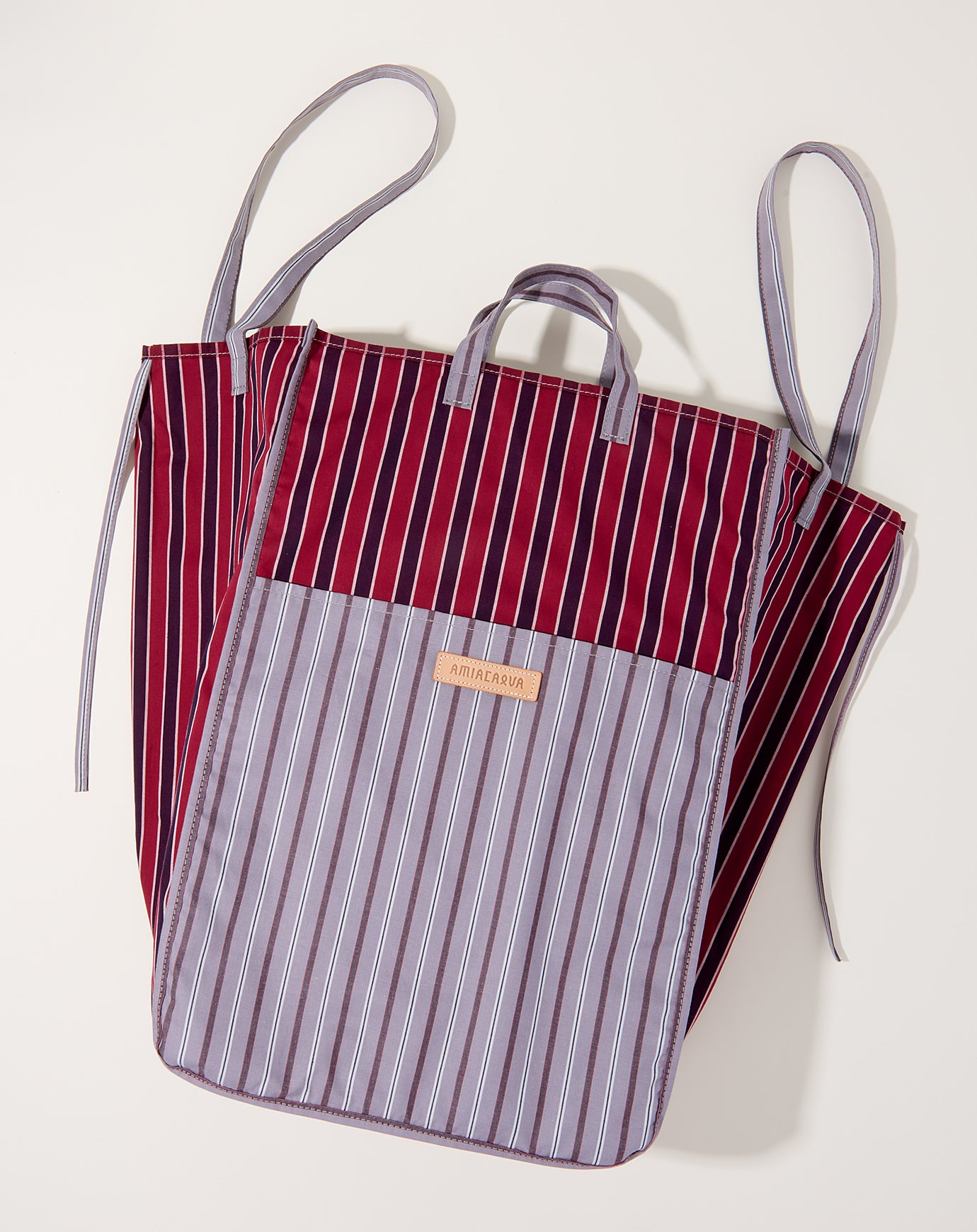 Amiacalva Easy Bag L in Red Stripe