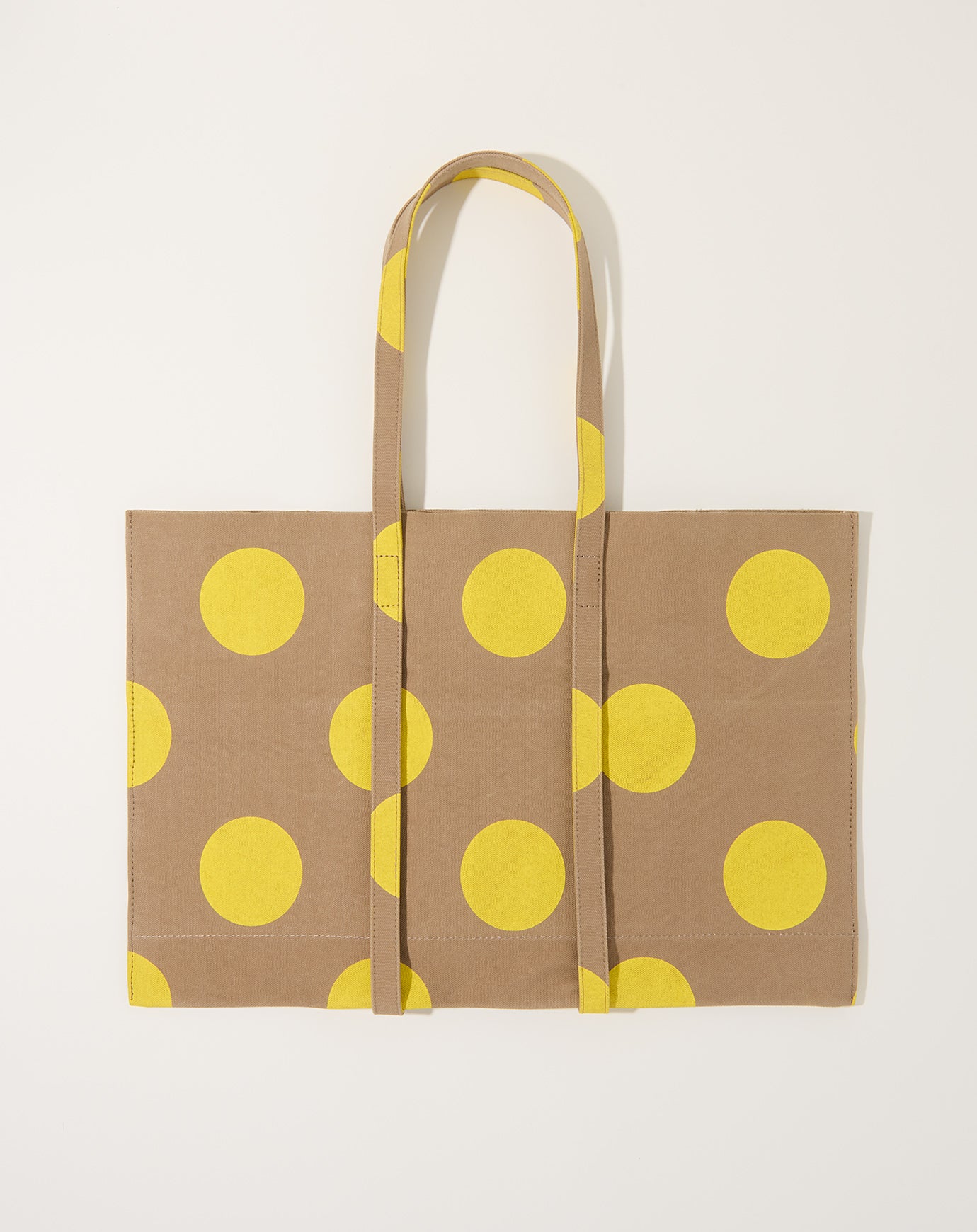 Amiacalva Washed Canvas Tote 2nd Dot in Yellow