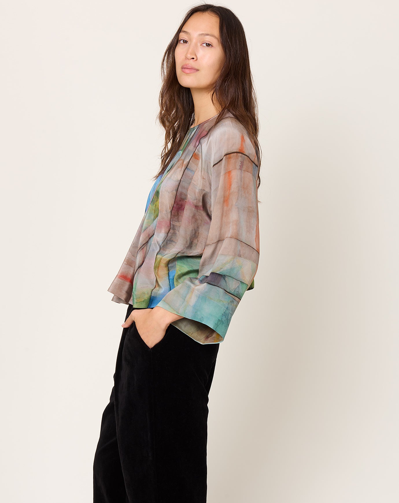 Anntian Silk Top in PRINT 9