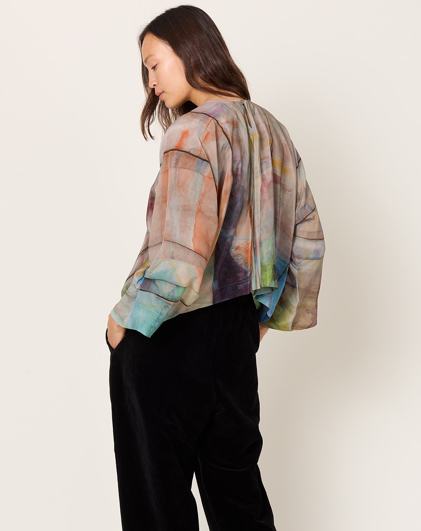 Anntian Silk Top in PRINT 9