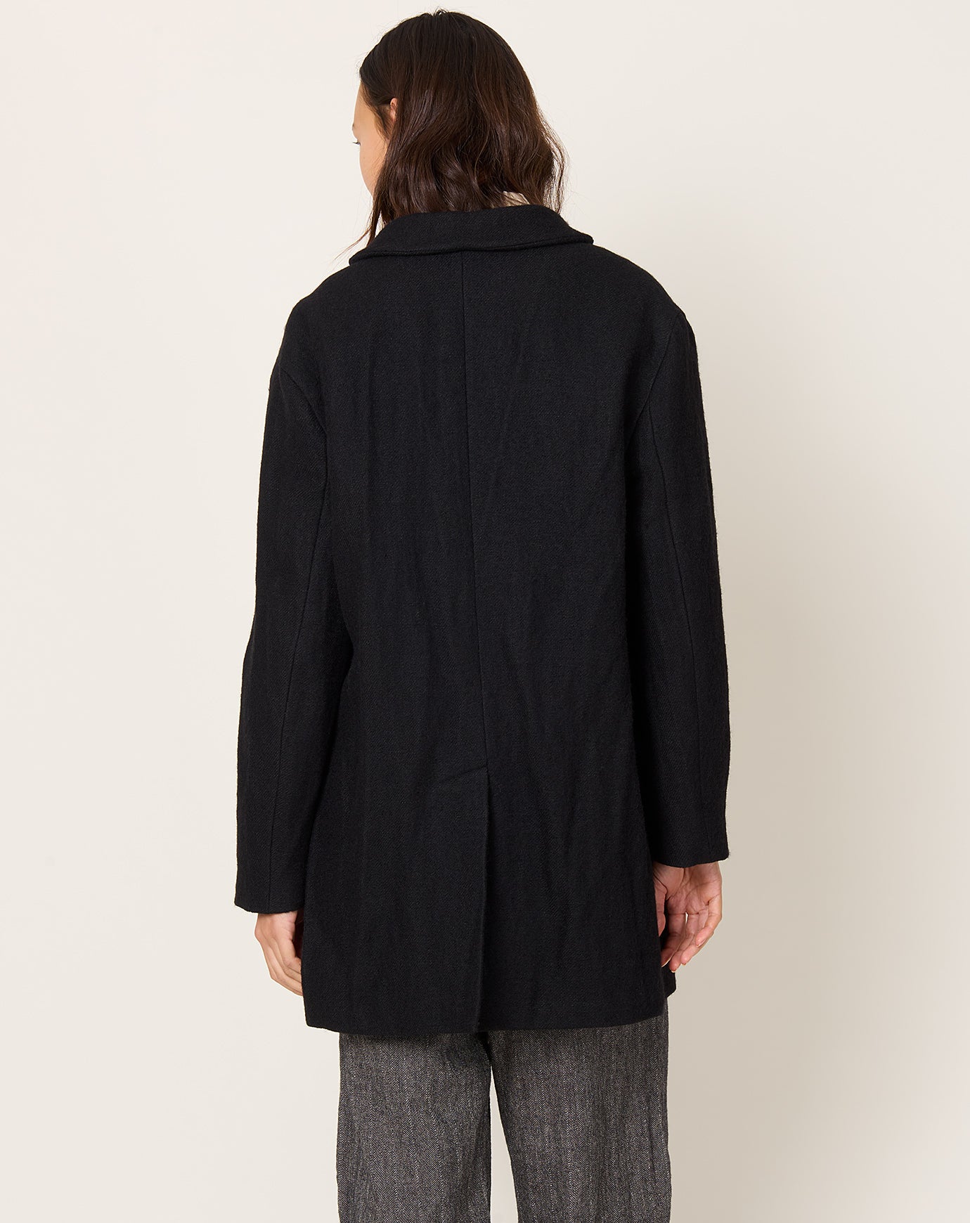 apuntob Hemp Wool Jacket in Black