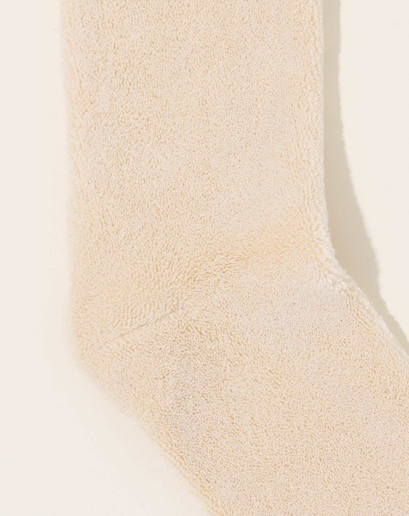 Baserange Buckle Overankle Socks in Off White
