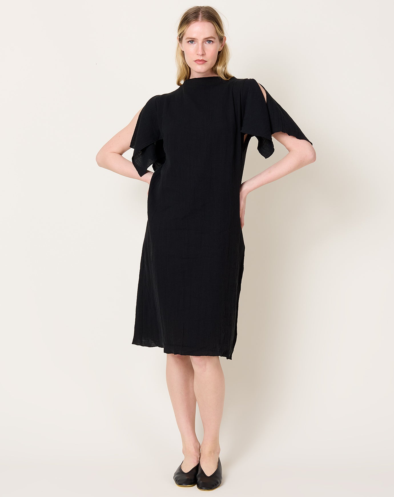 Baserange Folio Dress in Black