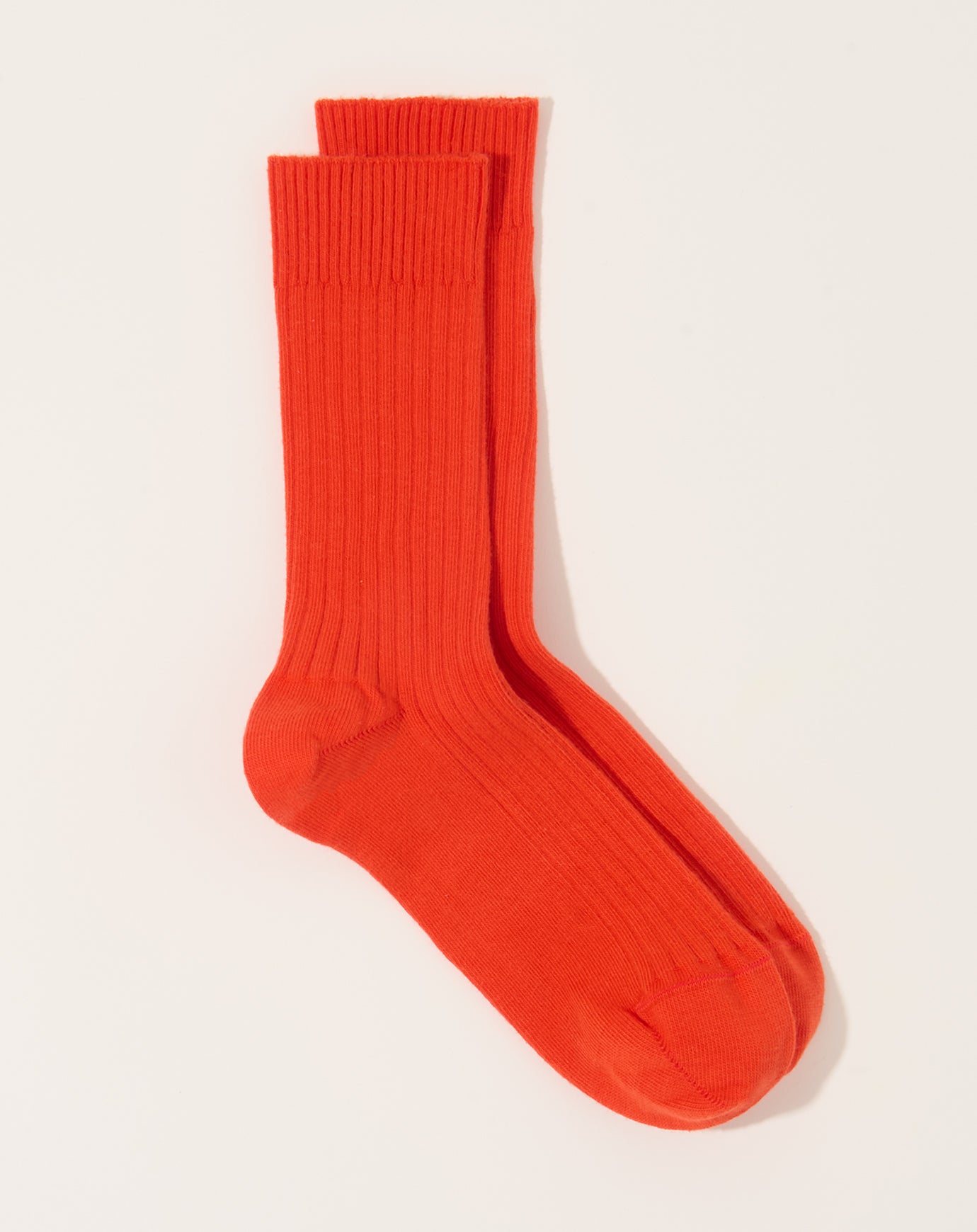 Baserange Rib Overankle Socks in Chiral Red
