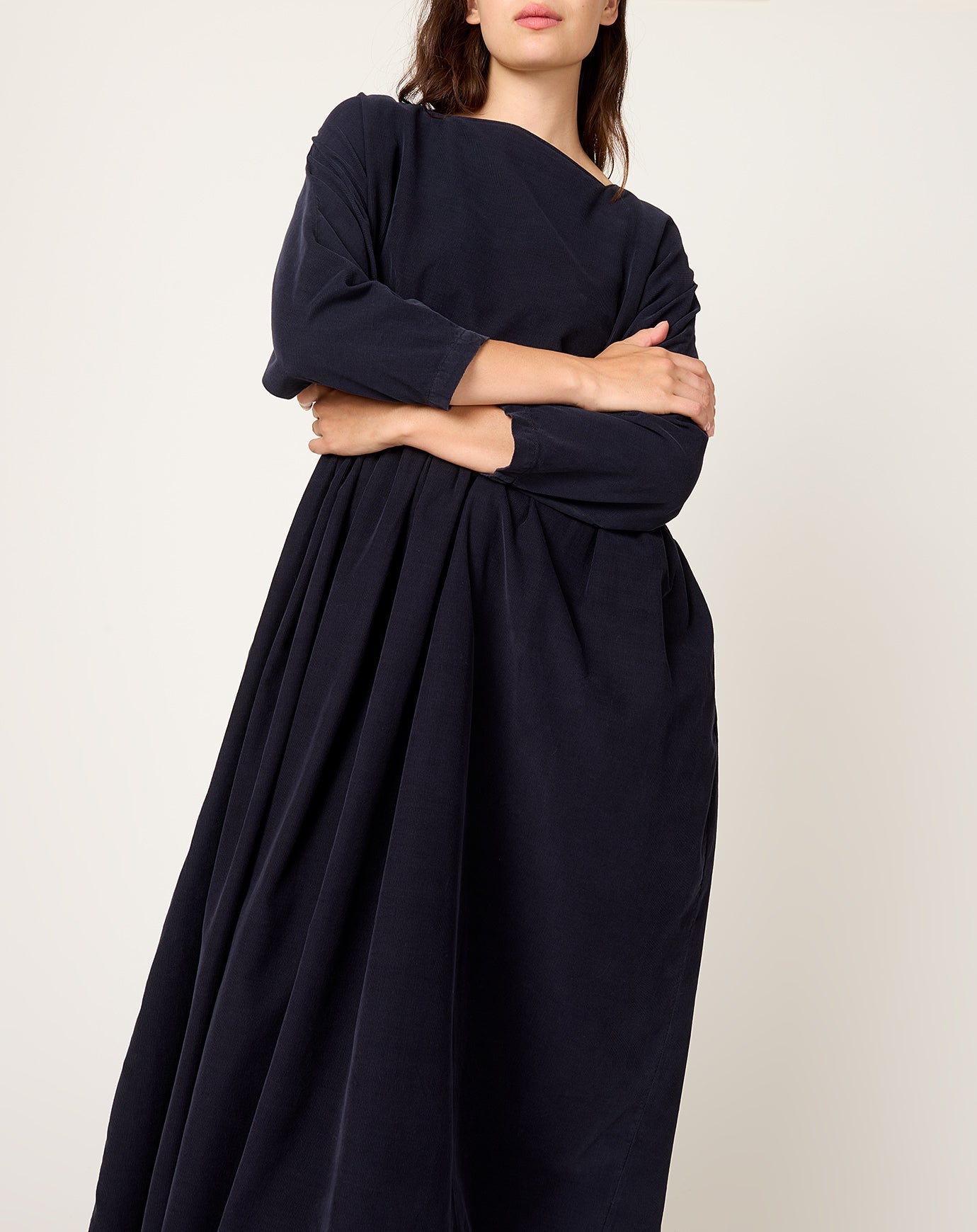Black Crane Tradi Dress in Dark Navy