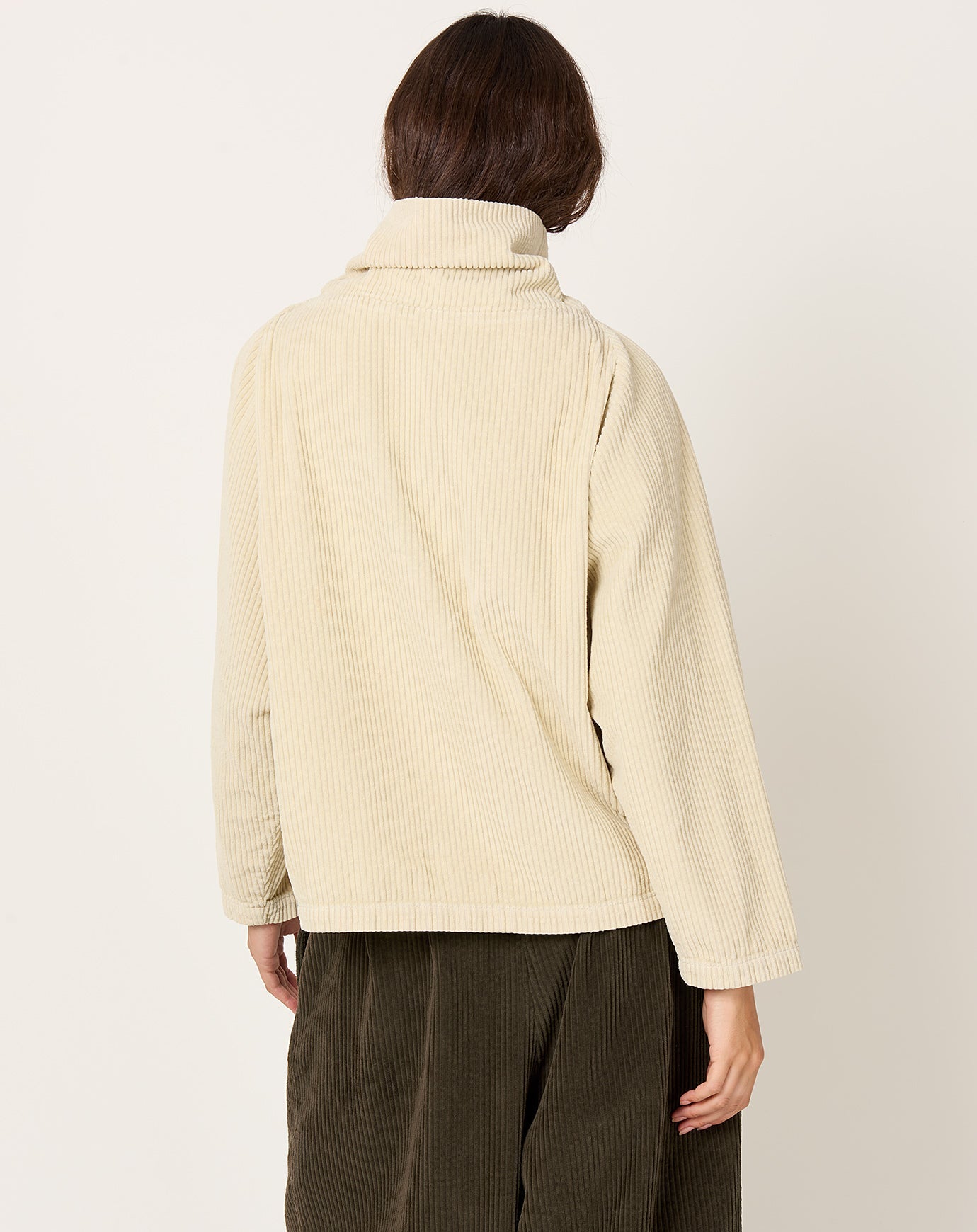 Black Crane Tube Top in Ivory