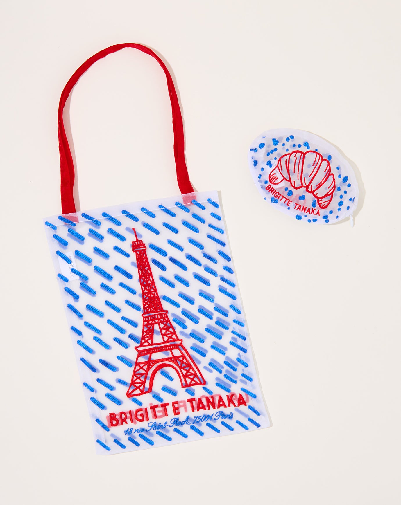 Brigitte Tanaka Organza Croissant Pouch