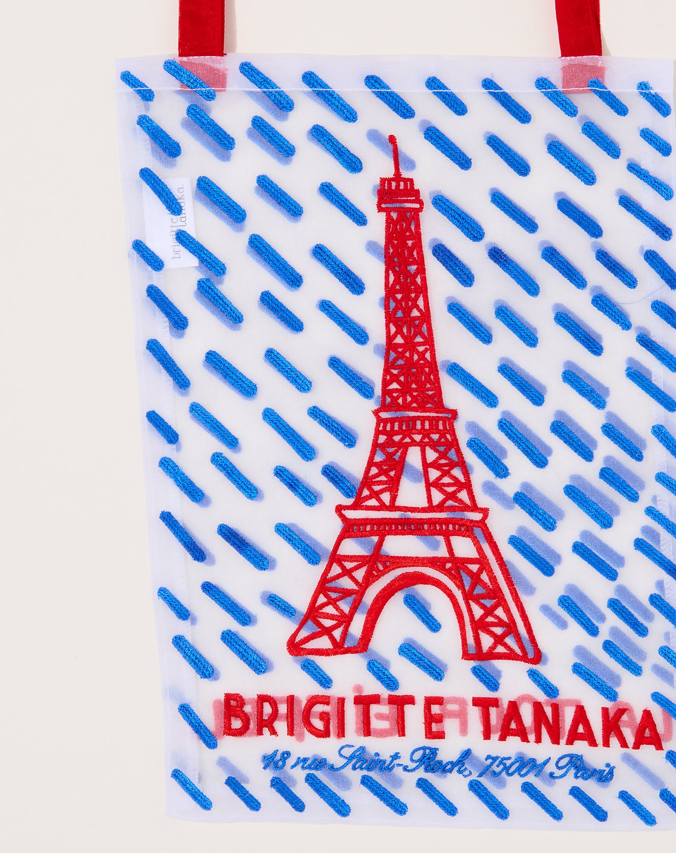 Brigitte Tanaka Organaza Eiffel Tower Tote Bag
