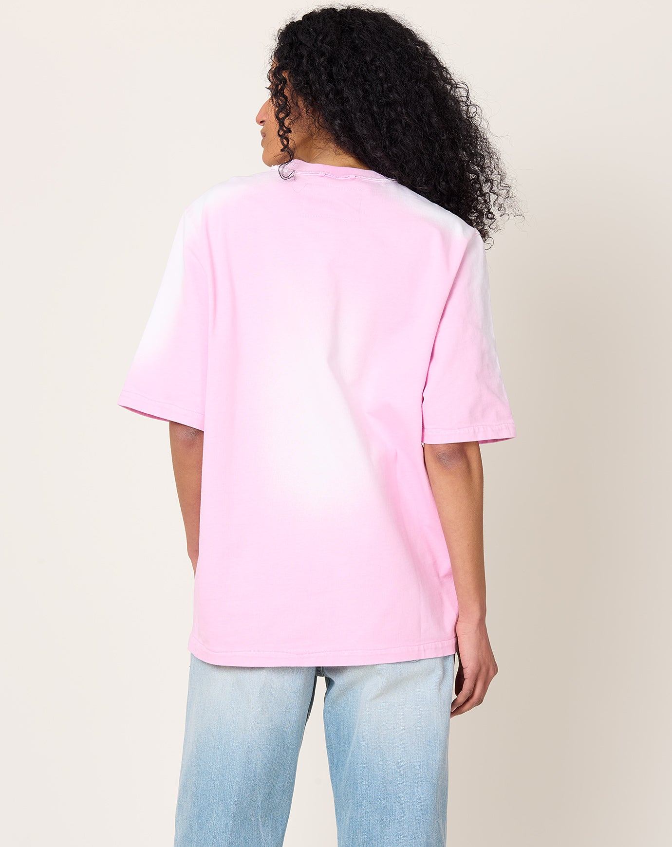 Camiel Fortgens Big Tee in Pink Sunfaded Jersey