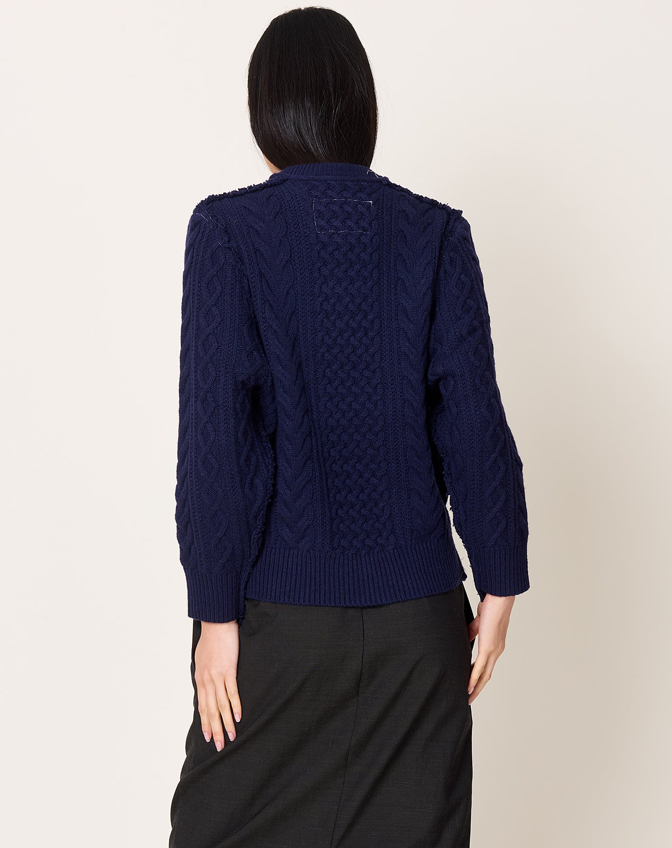 Camiel Fortgens Frankenstein Cable Knit in Navy