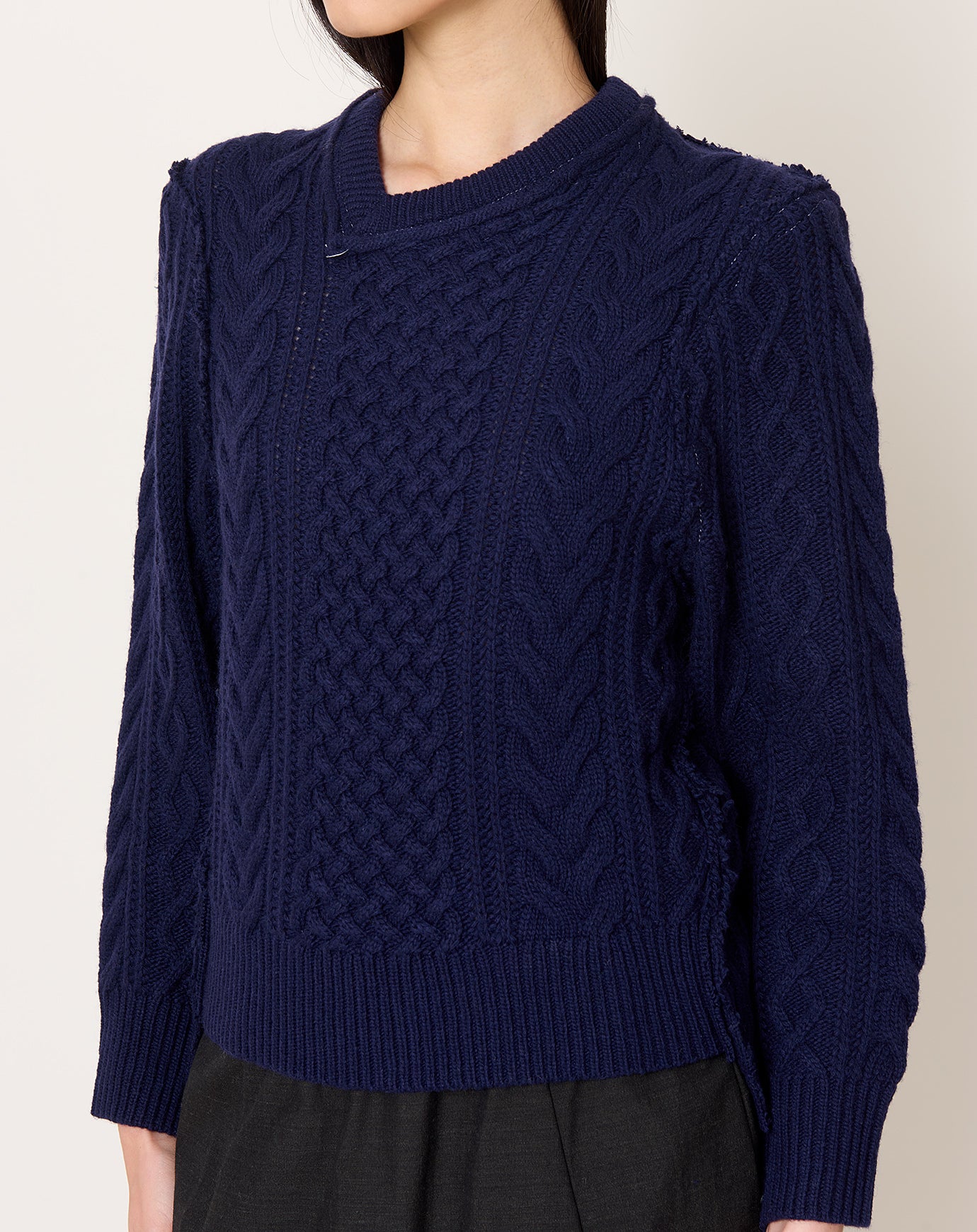 Camiel Fortgens Frankenstein Cable Knit in Navy