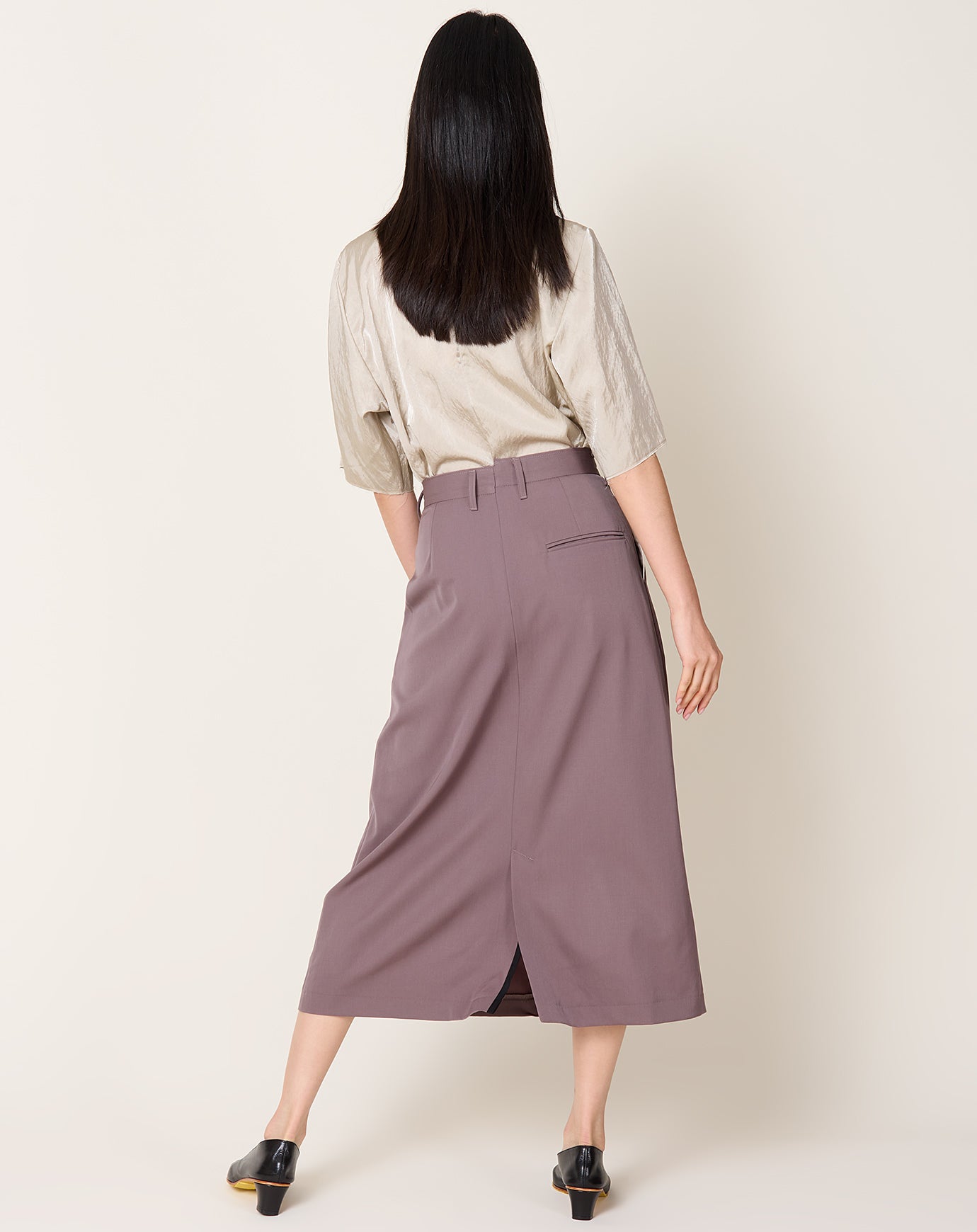 Camiel Fortgens Suit Pants Skirt in Taupe