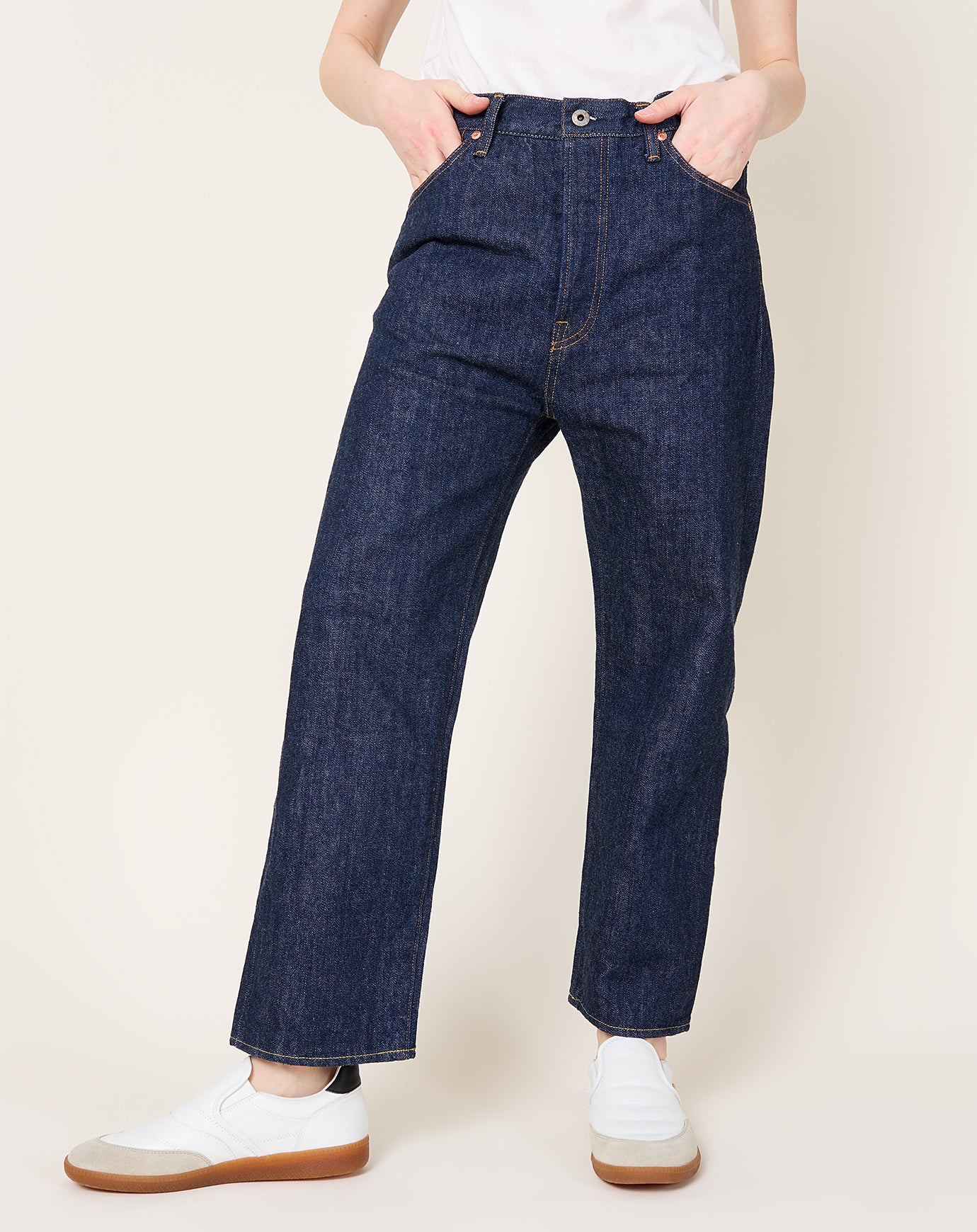 Chimala Selvedge Denim Wide Taper Cut in Rinse