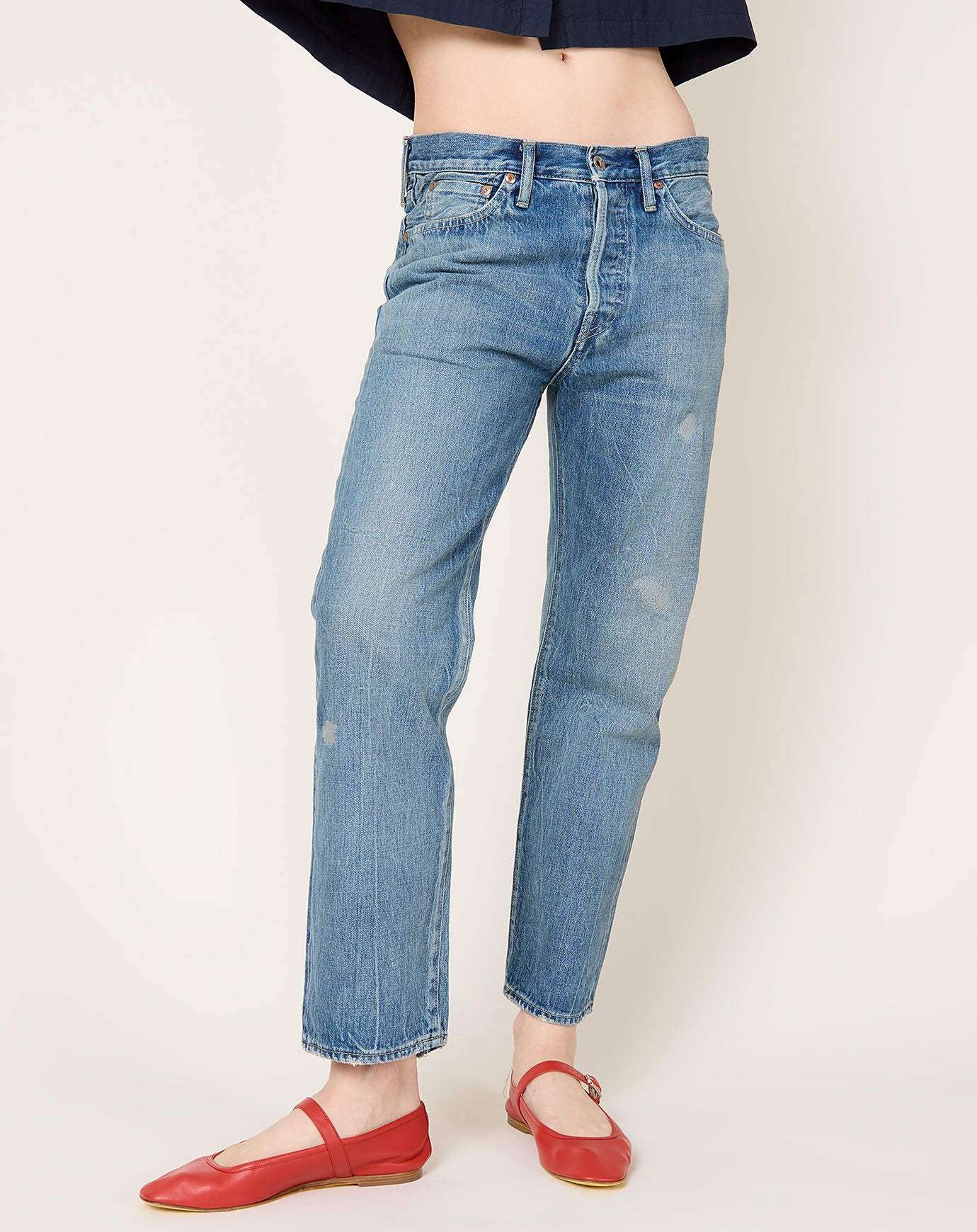 Chimala Selvedge Denim Vintage Straight Cut in Used Medium