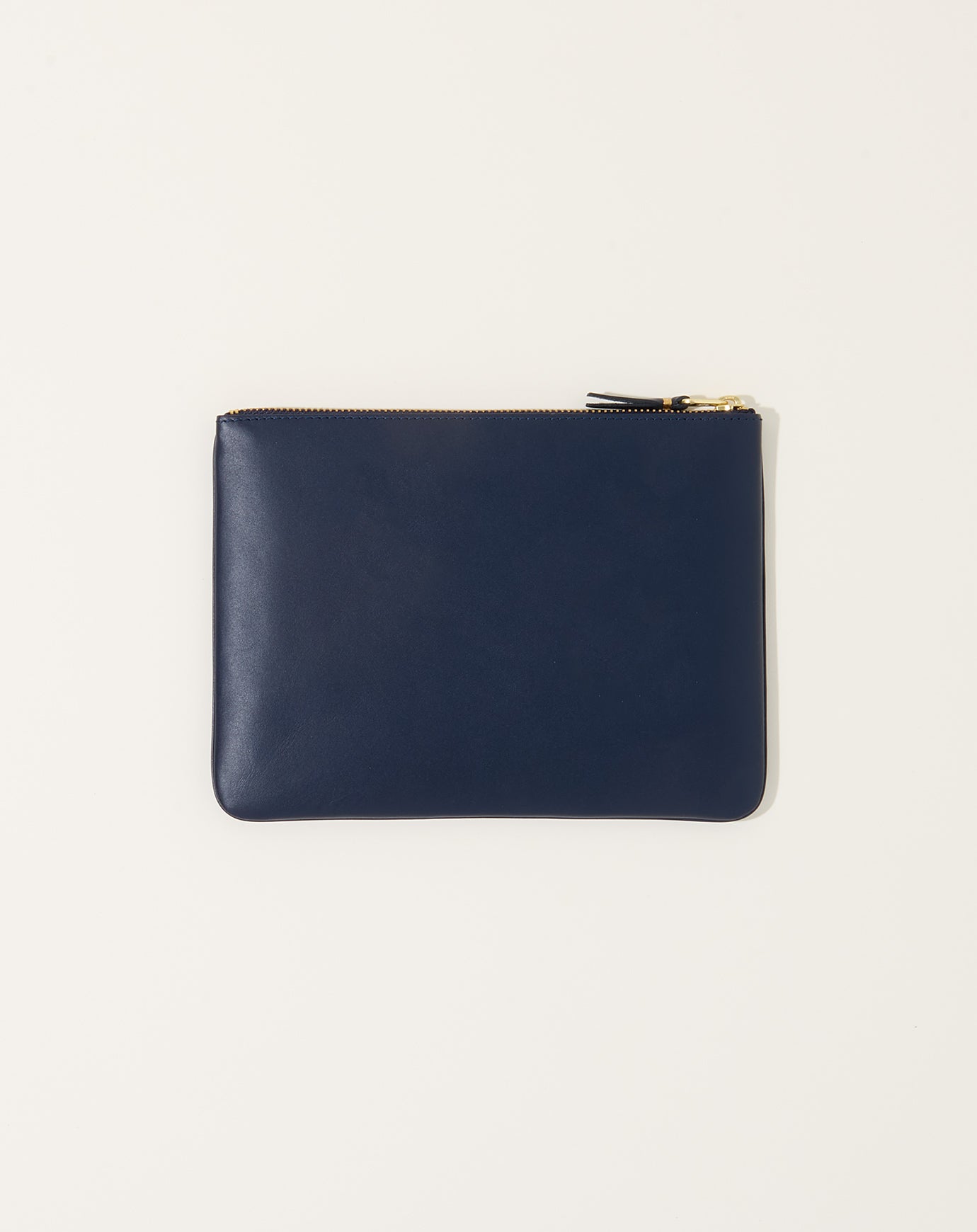 Comme des Garçons  Classic Leather Zip Pouch in Navy