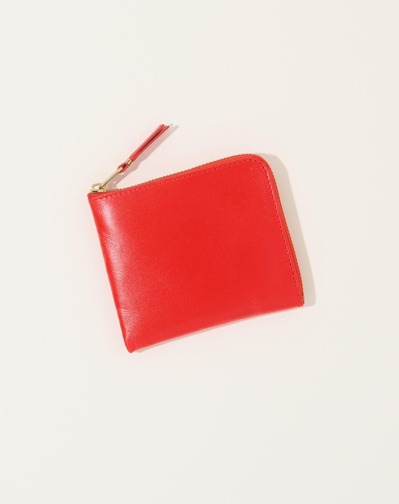 Comme des Garçons  Color Line Zip Wallet in Orange