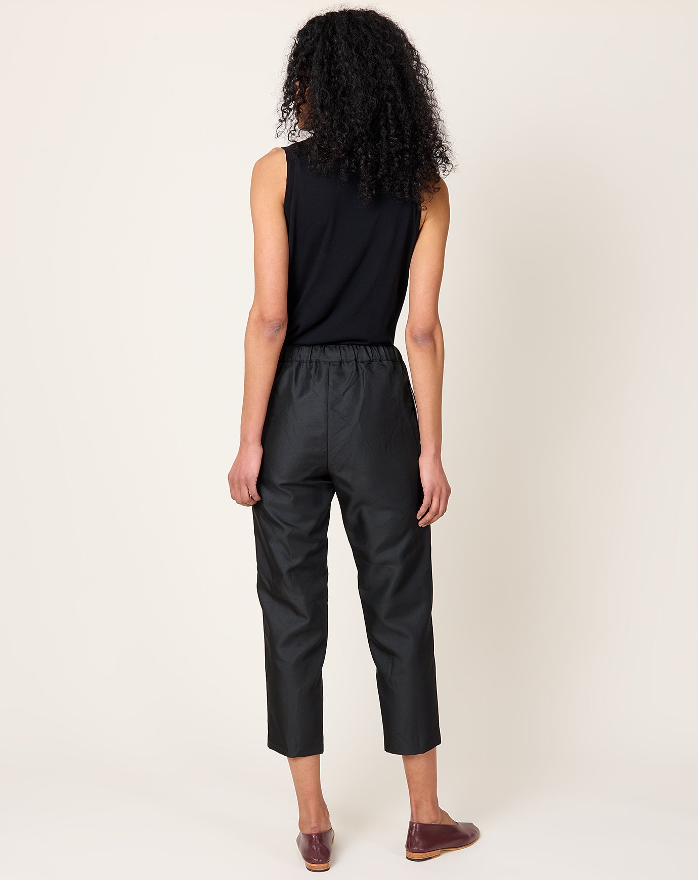 Comme des Garçons Comme des Garçons Tapered Twill Trouser in Black