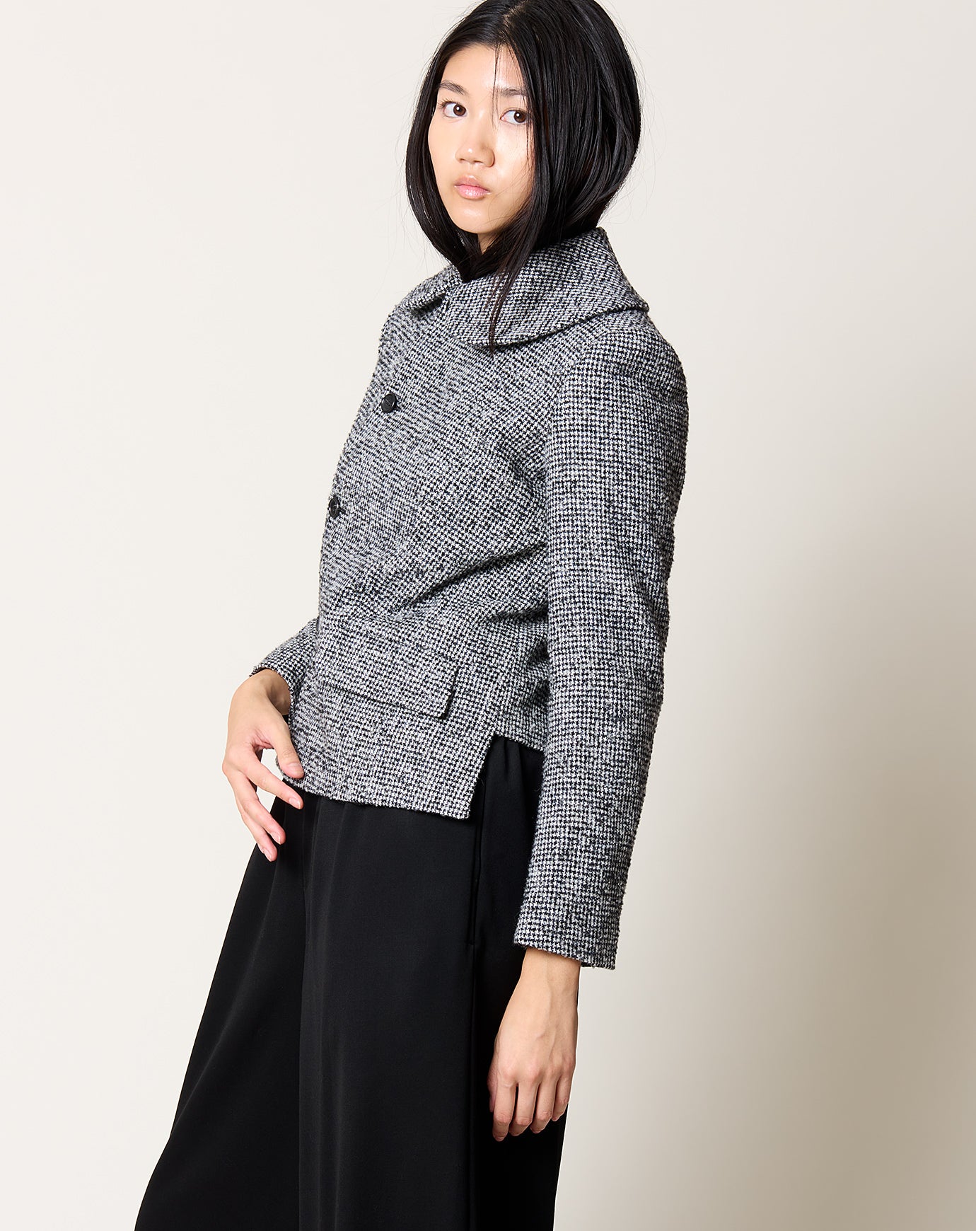 Comme des Garçons Comme des Garçons Asymmetric Herringbone Jacket