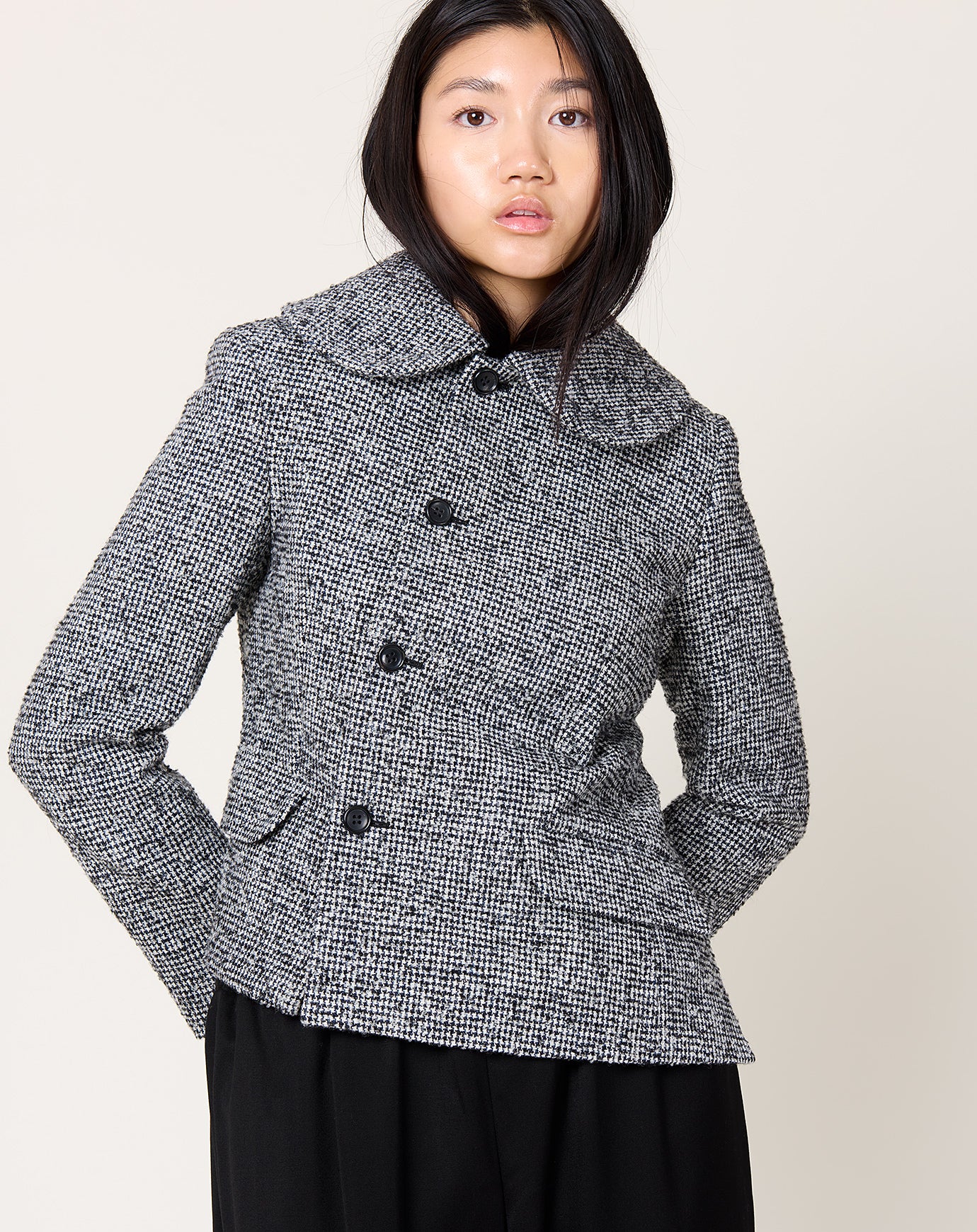 Comme des Garçons Comme des Garçons Asymmetric Herringbone Jacket