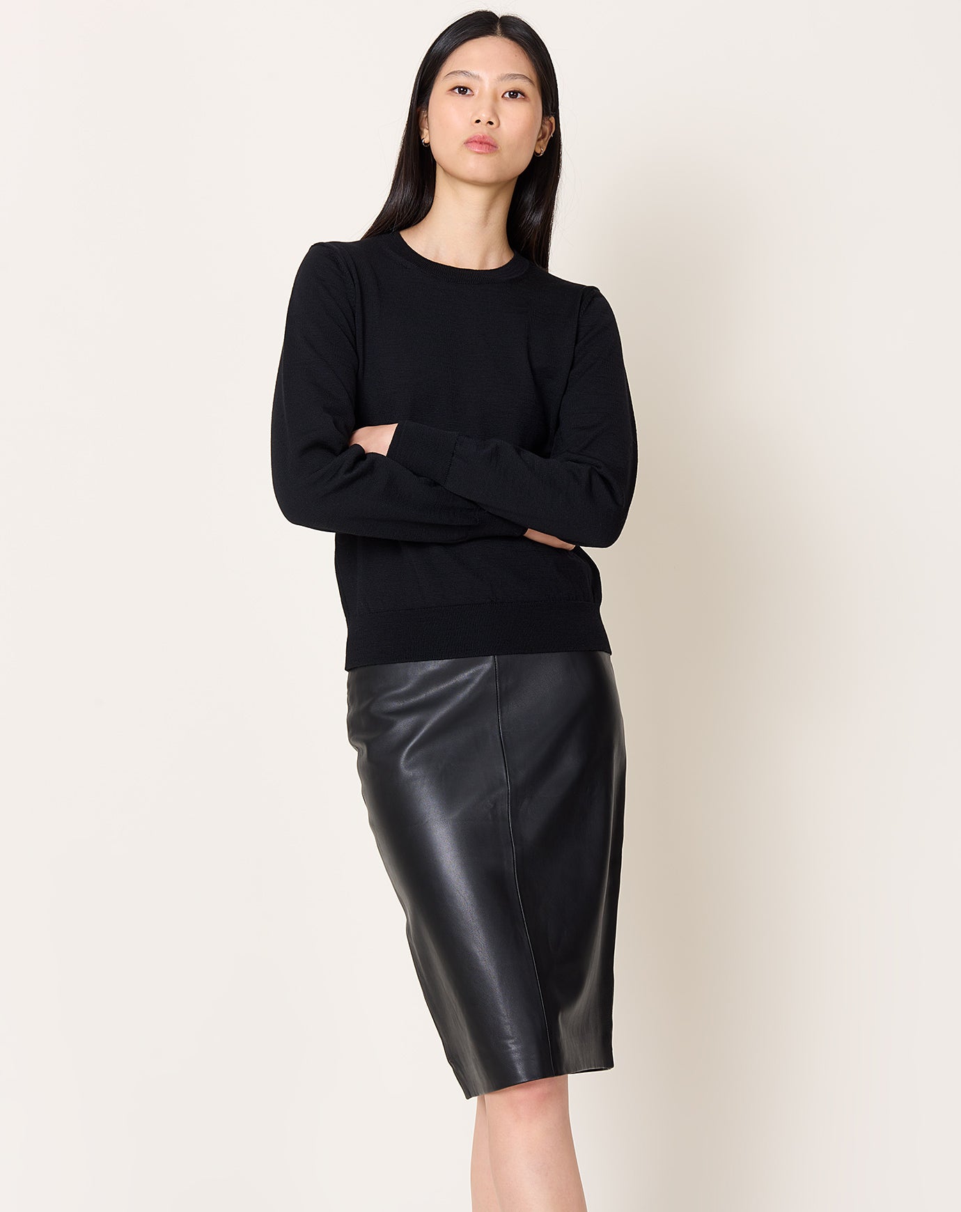 Comme des Garçons Comme des Garçons Double Sleeve Crewneck in Black