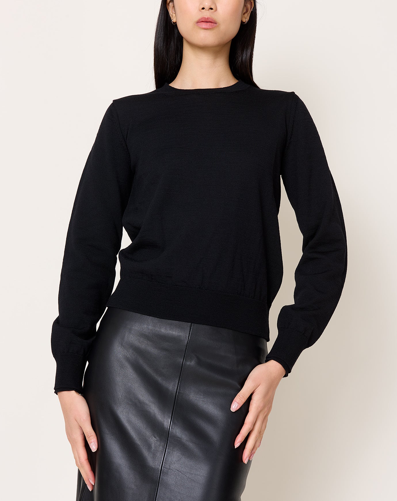 Comme des Garçons Comme des Garçons Double Sleeve Crewneck in Black