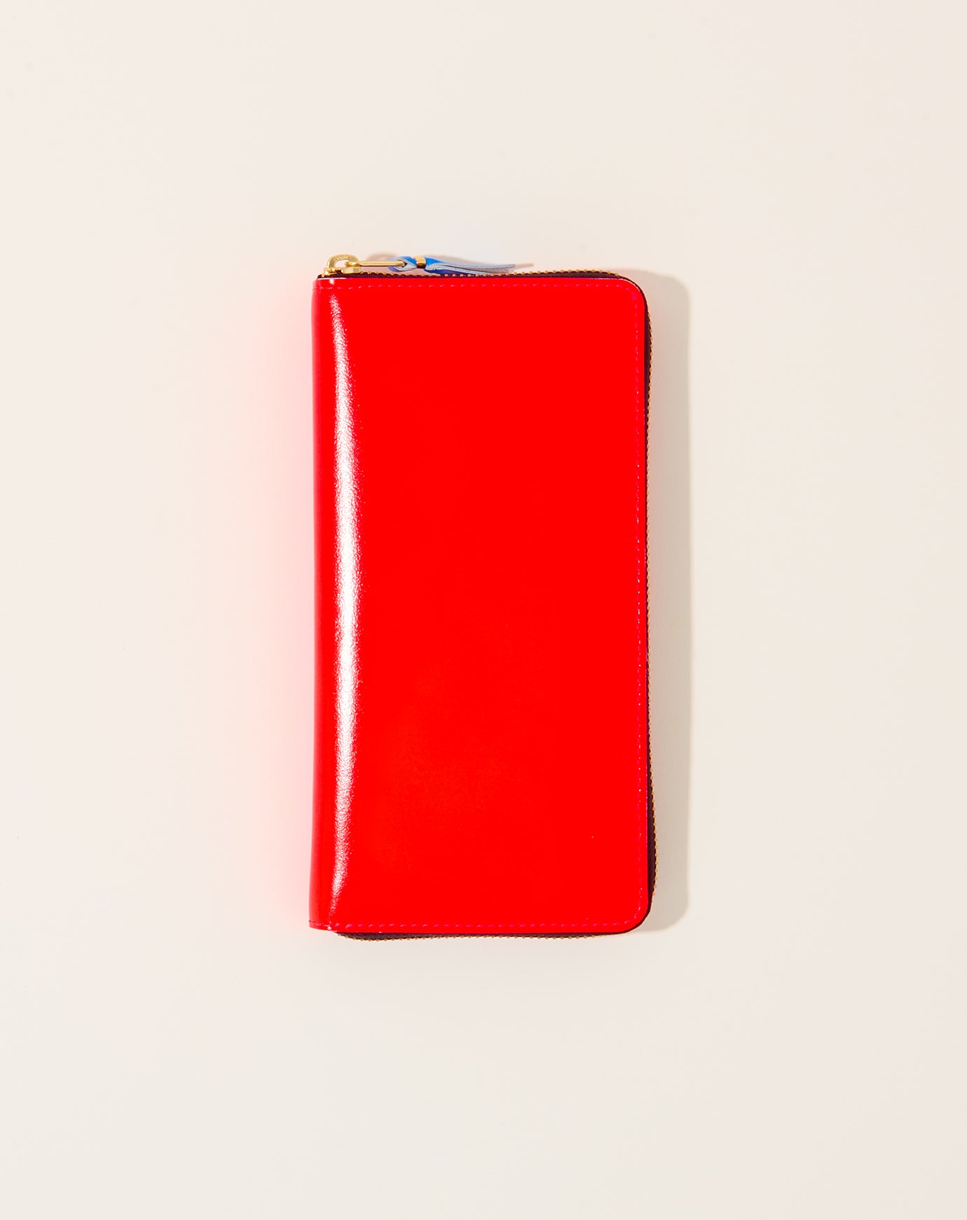 Comme des Garçons  Leather Wallet in Super Fluo Orange
