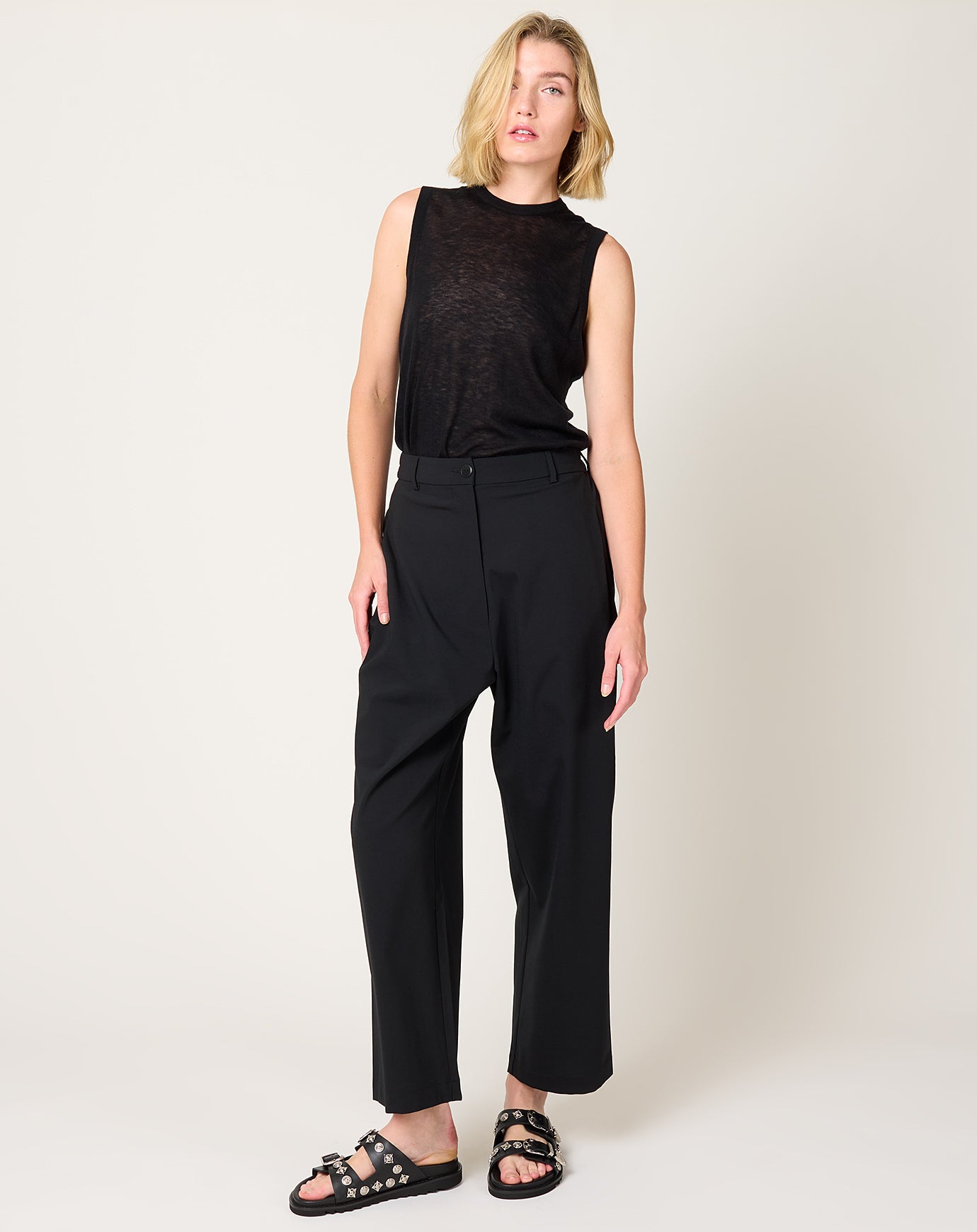 Cordera Wide Leg Pants in Black