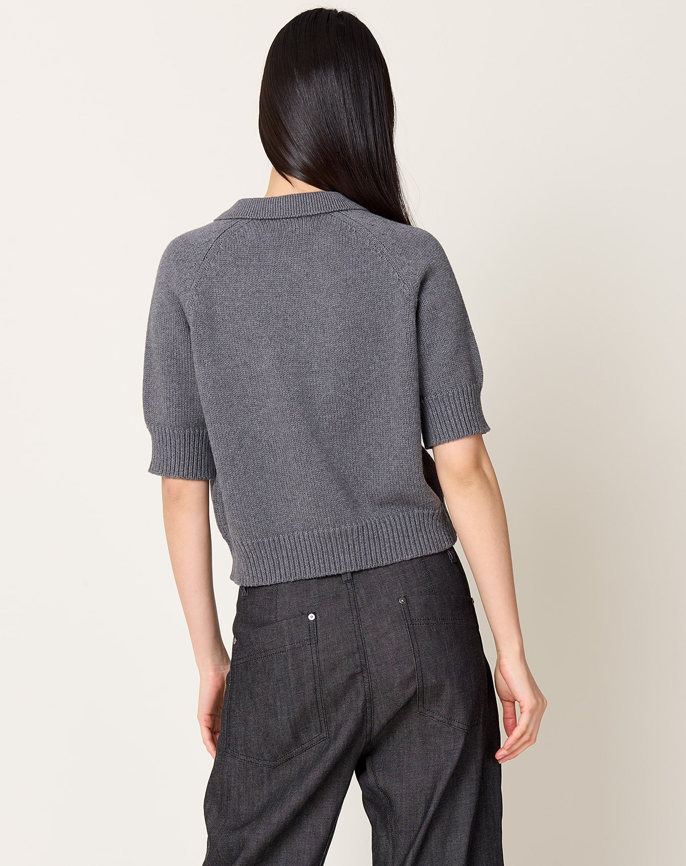 Demylee Bailey Polo in Dark Heather Grey