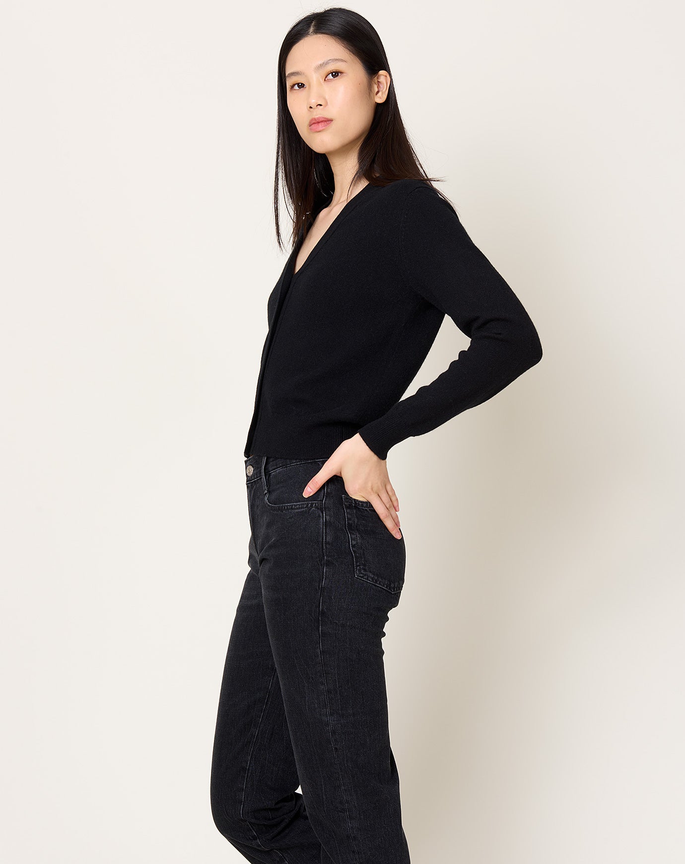 Demylee Keaton Cardigan in Black