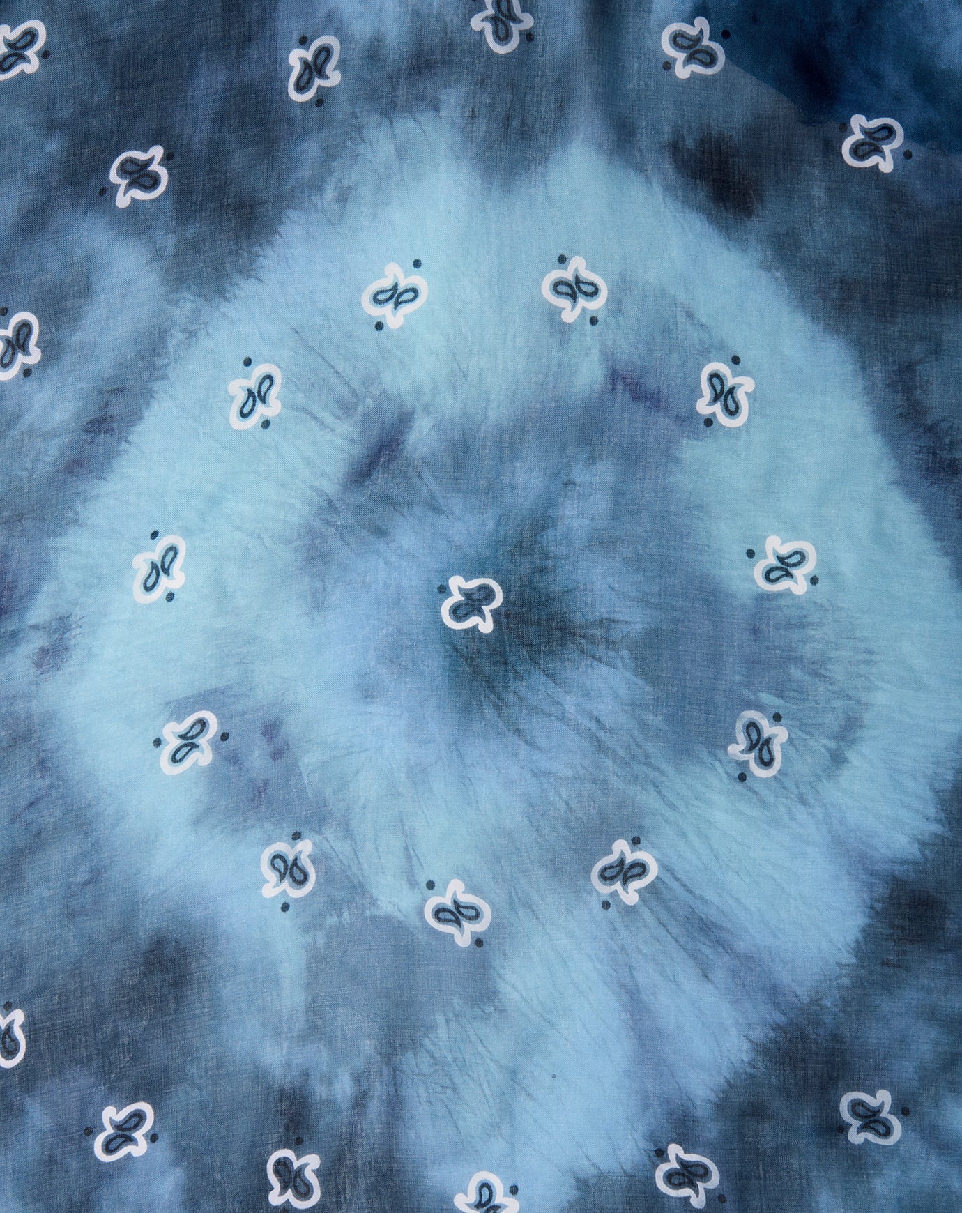 Destin Alvina Hand Dyed Oversized Bandana in Navy