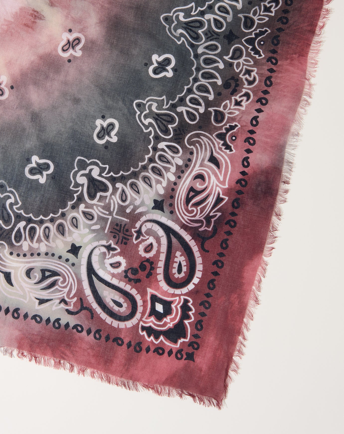 Destin Alvina Hand Dyed Oversized Bandana in Port