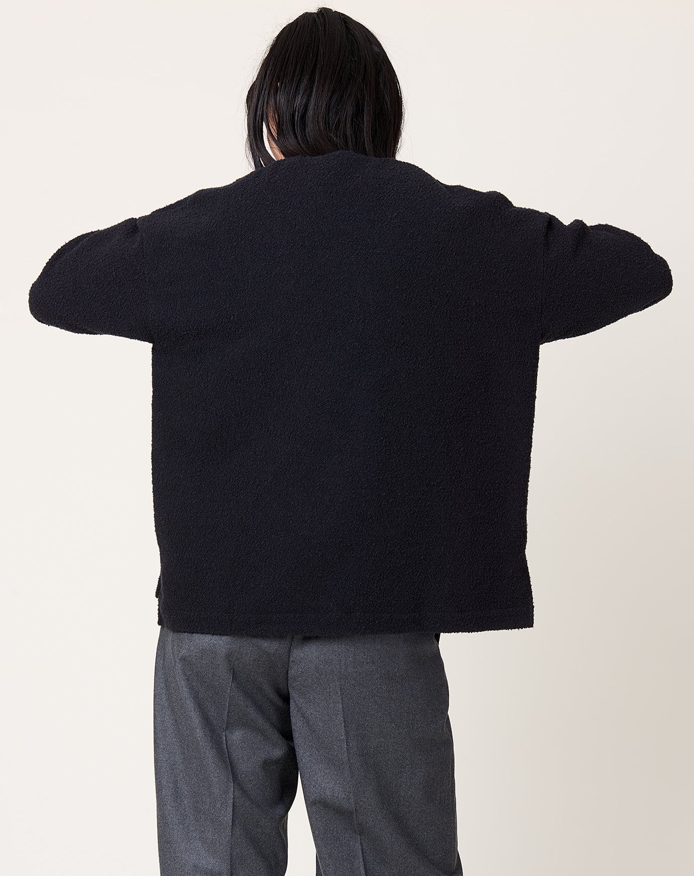 evam eva Wool Jacket in Sumi