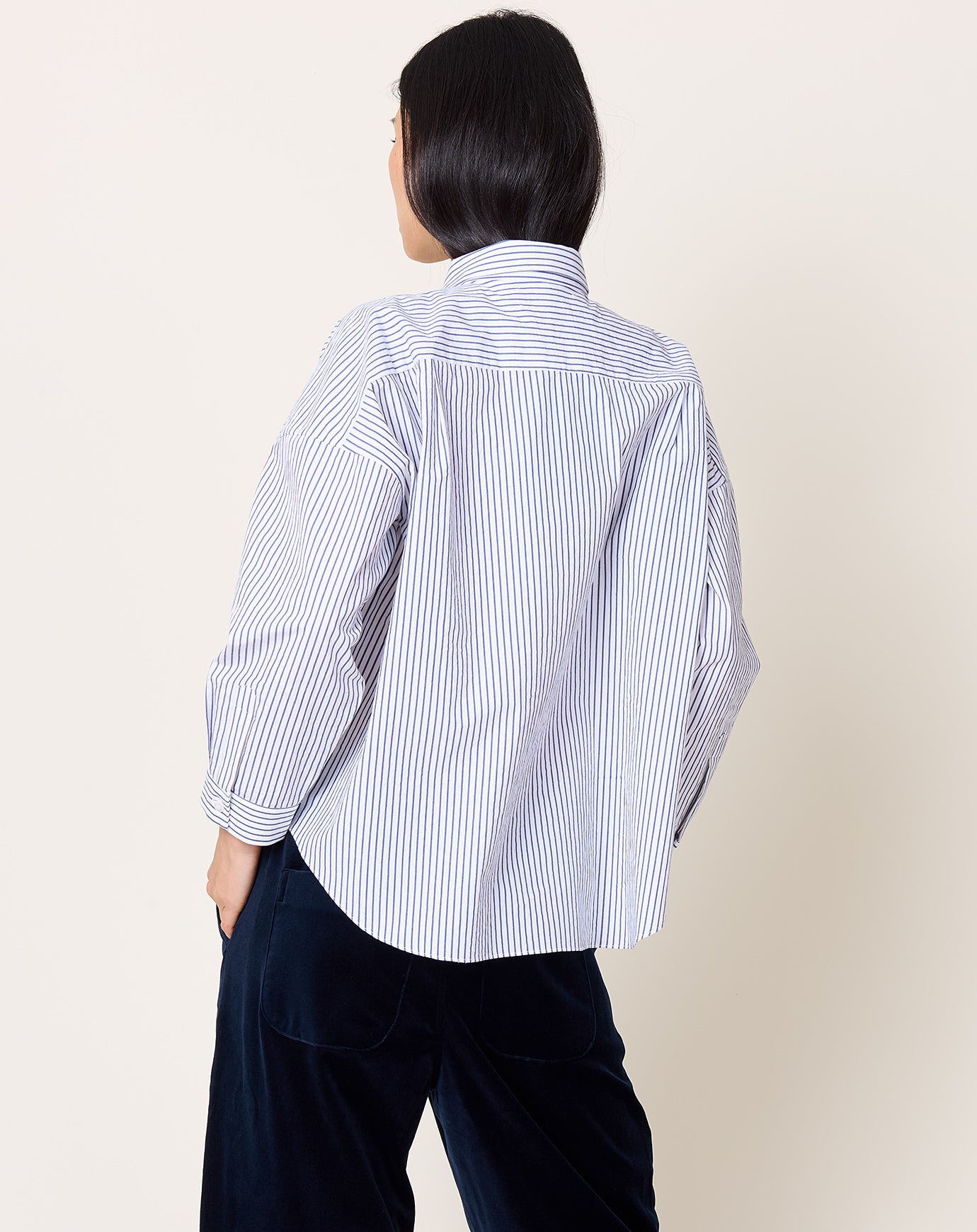 Fabiana Pigna Egu Blouse in Navy Stripe