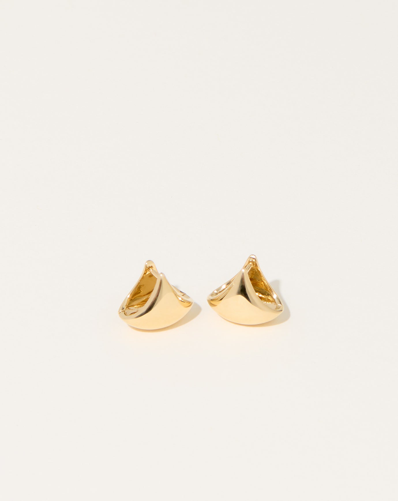 Gabriela Artigas Pair of Large Apse Earrings in Yellow Gold