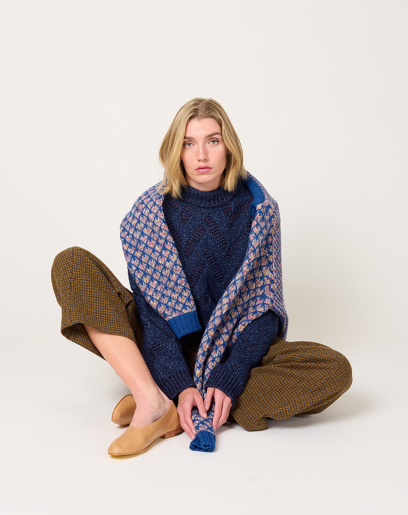 Henrik Vibskov Flat Knitted Sweater in Flat Navy