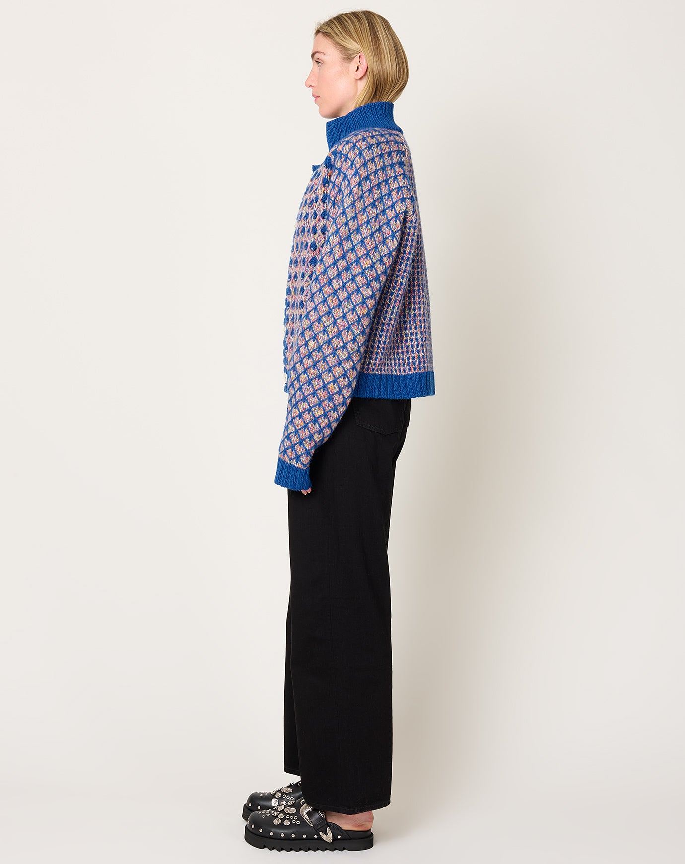 Henrik Vibskov Kimchi Cardigan in Blue Party