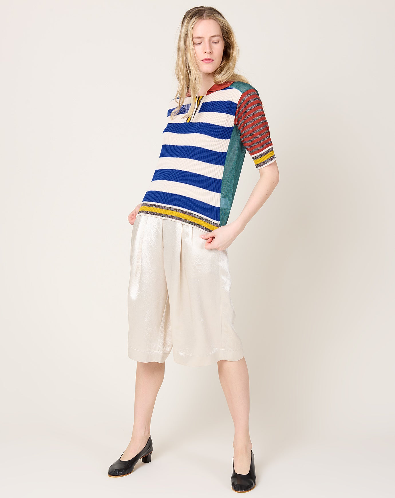 Henrik Vibskov Mix Polo in Teal