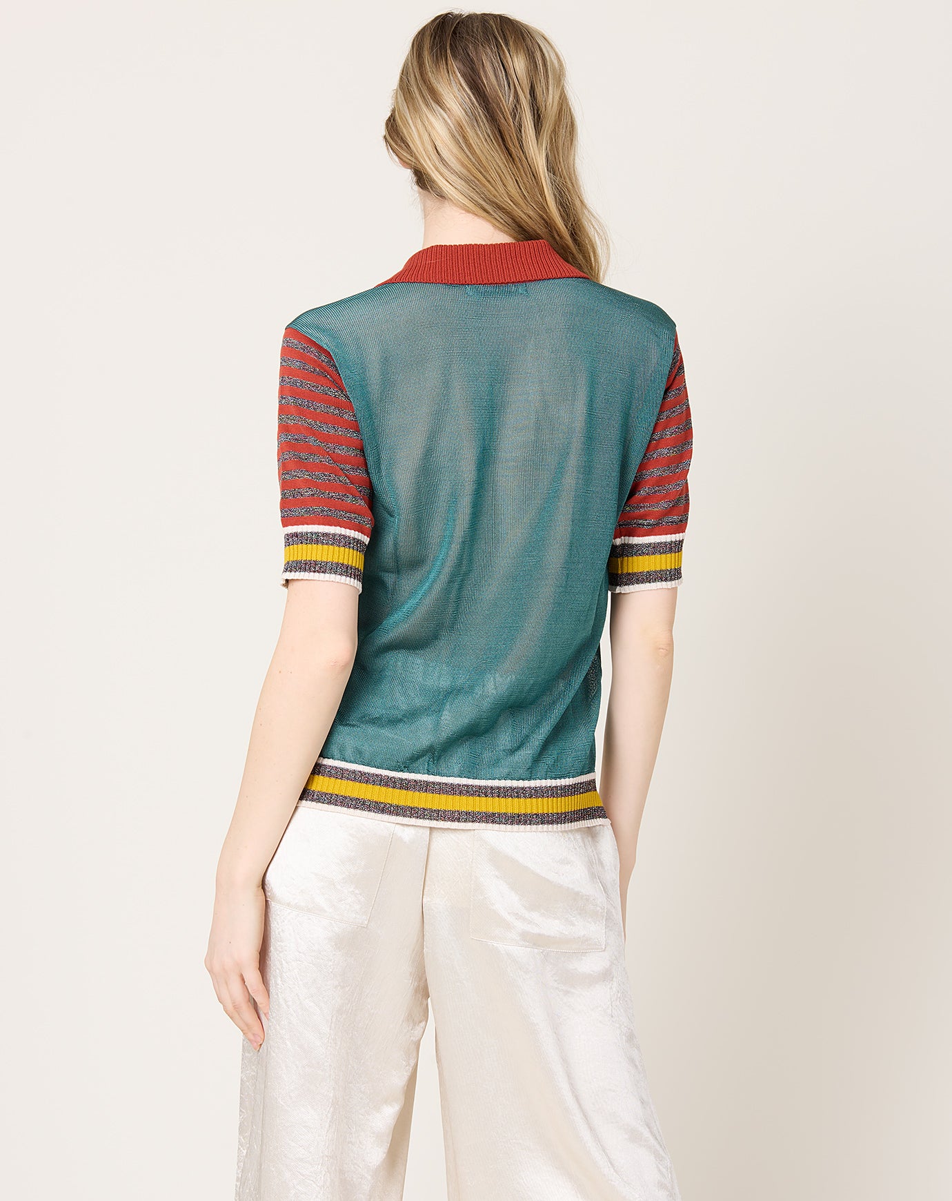 Henrik Vibskov Mix Polo in Teal