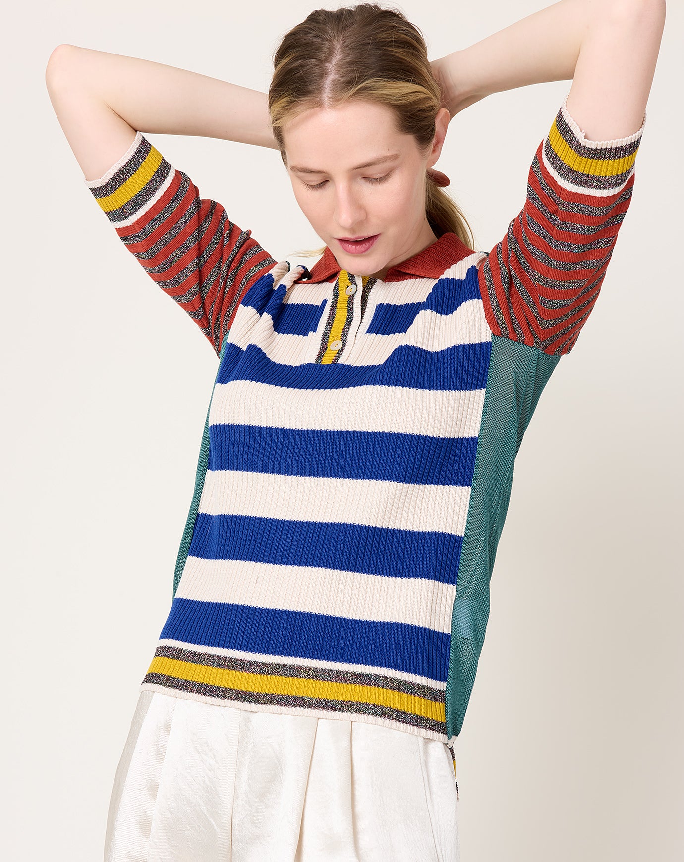 Henrik Vibskov Mix Polo in Teal