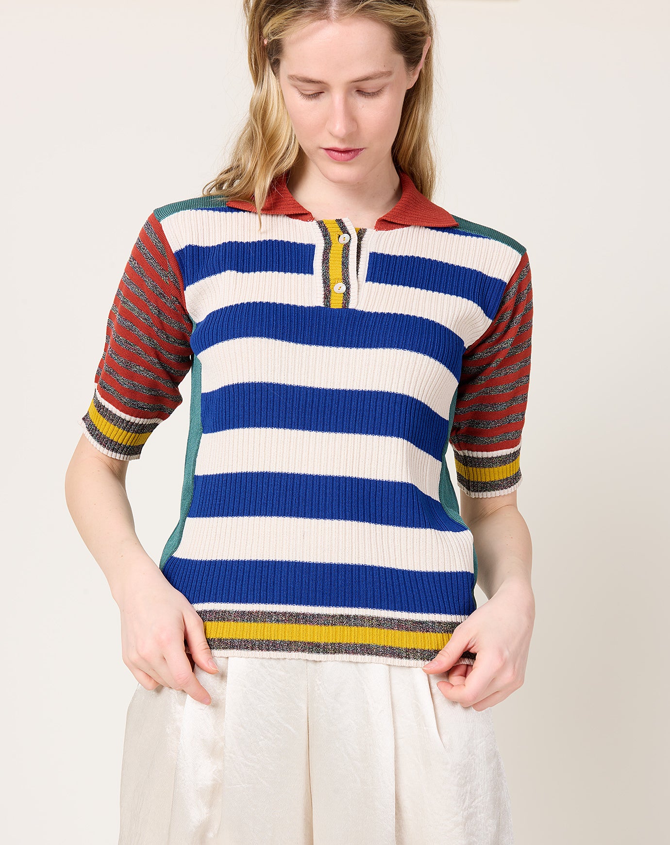 Henrik Vibskov Mix Polo in Teal