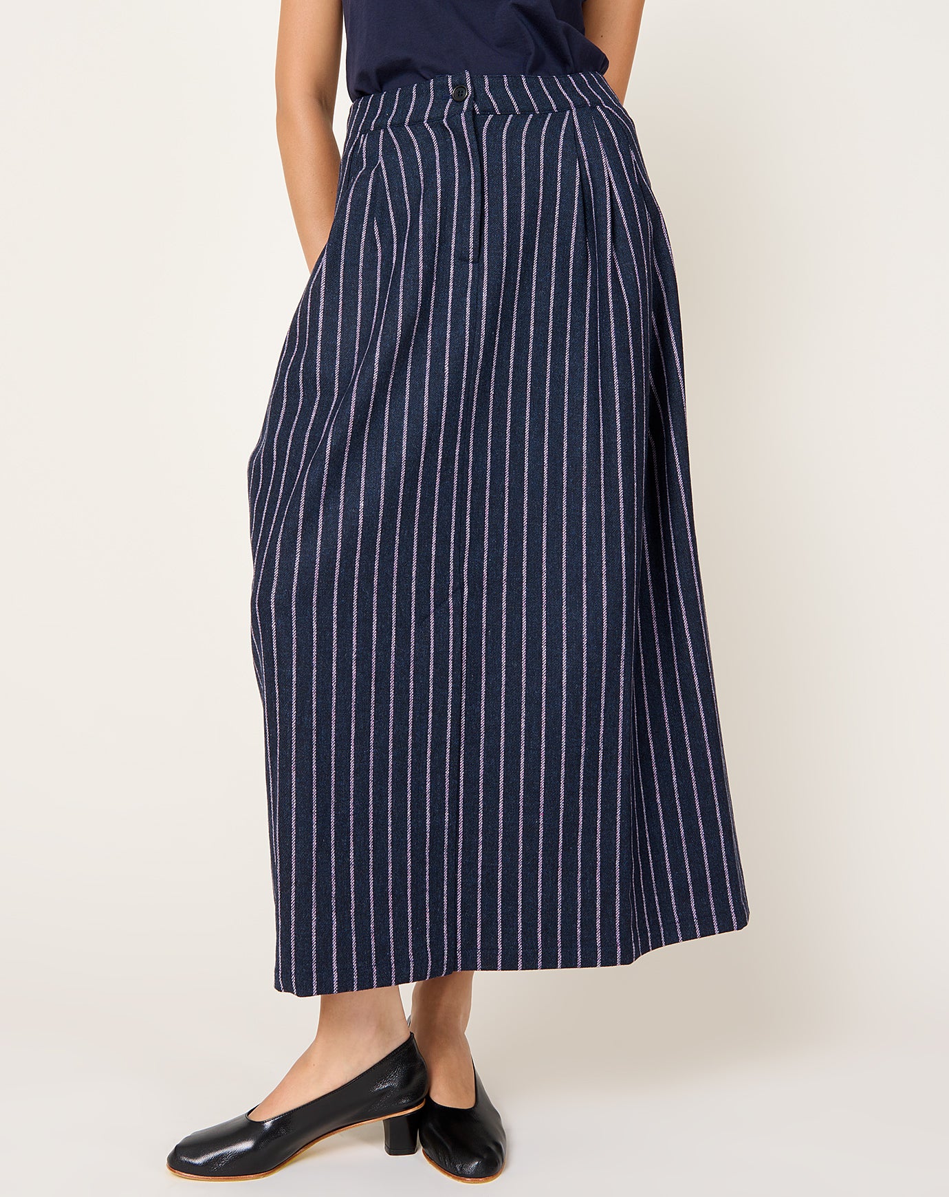 Henrik Vibskov One Skirt in Pinstripe
