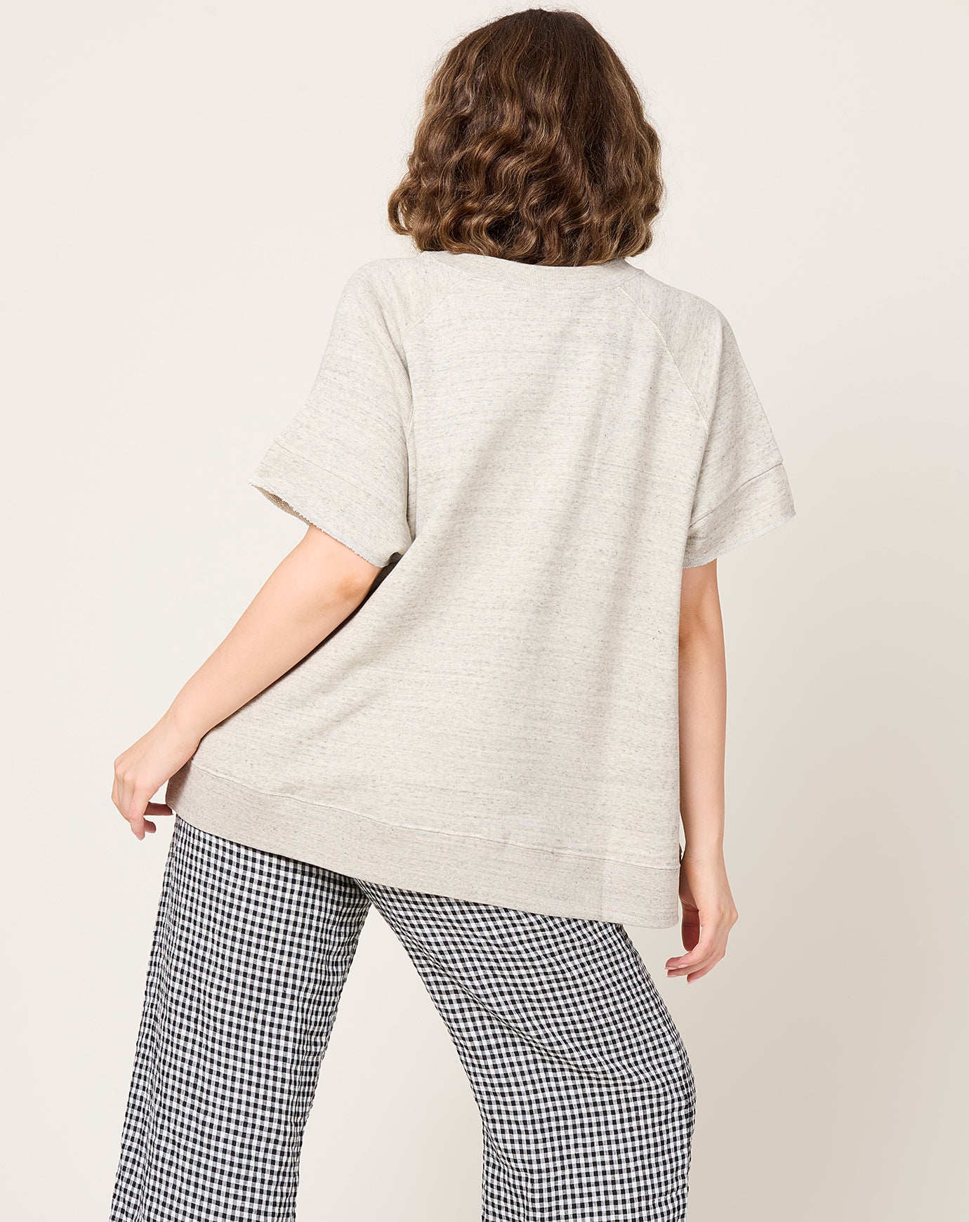 Ichi Antiquités UNDYED Fleece Pullover in Grey