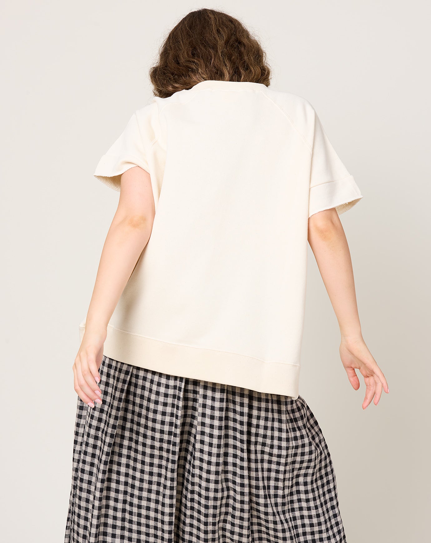 Ichi Antiquités UNDYED Fleece Pullover in Natural