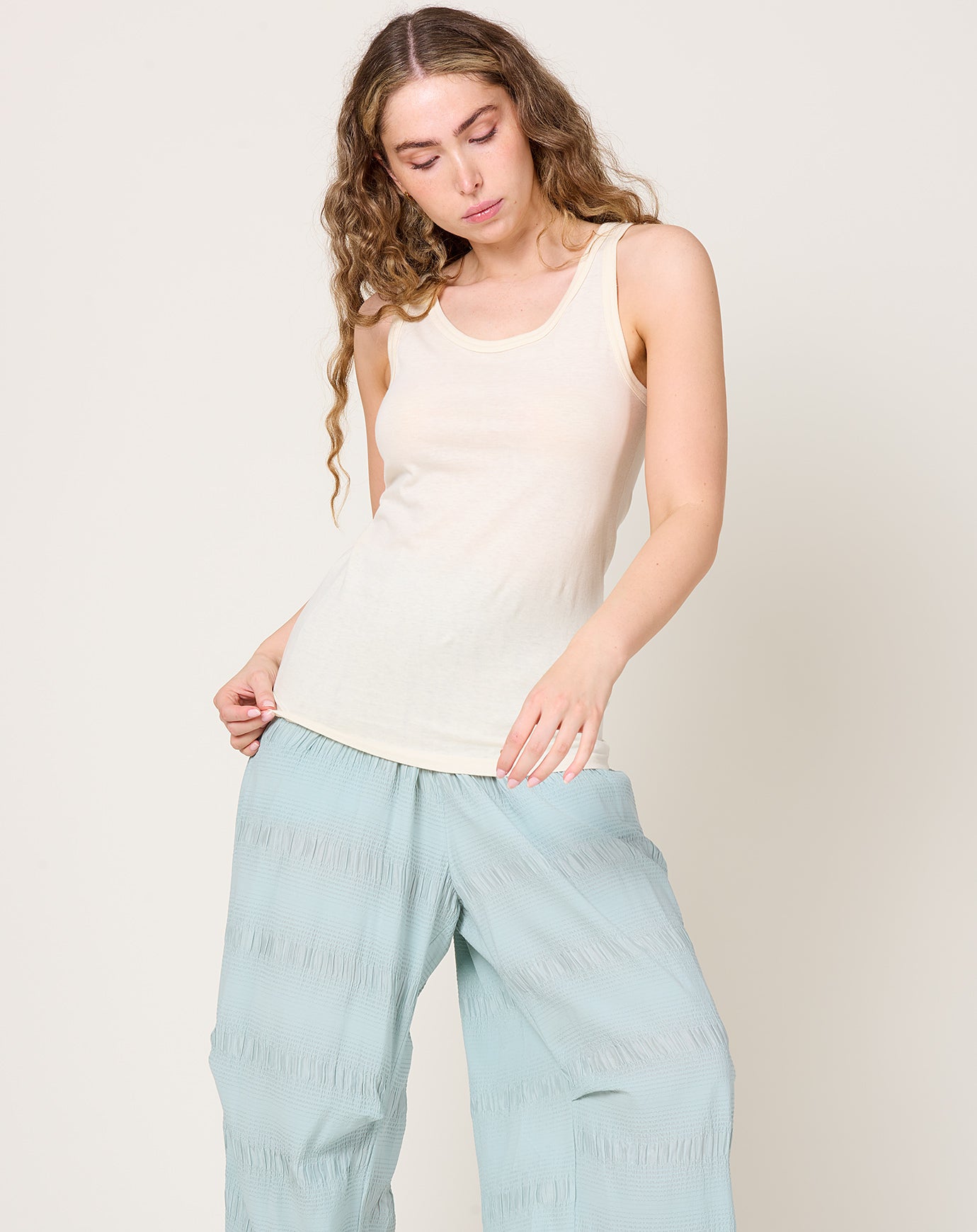 Ichi Antiquités UNDYED Tank Top in Natural