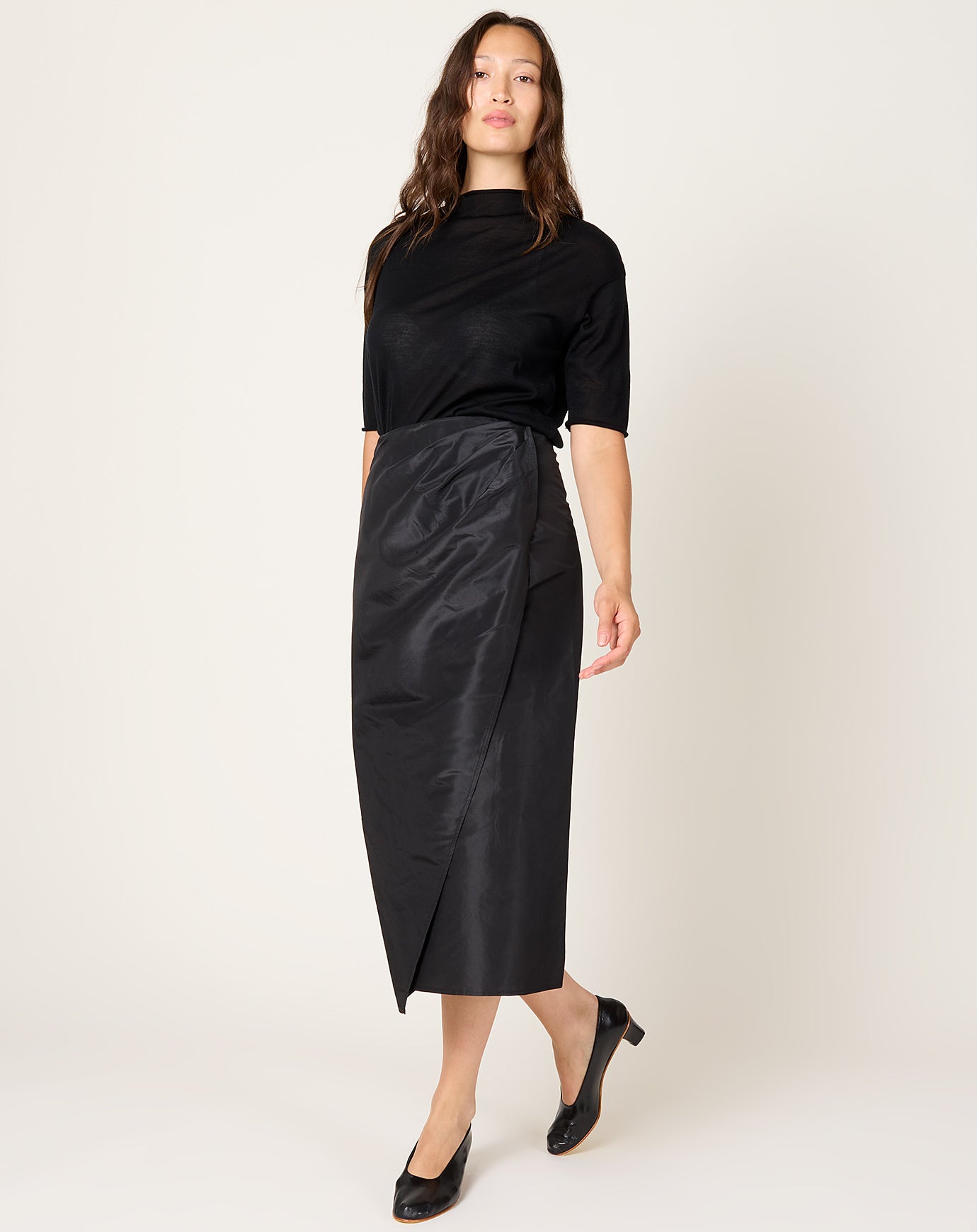 Kallmeyer Cecile Wrap Skirt in Black